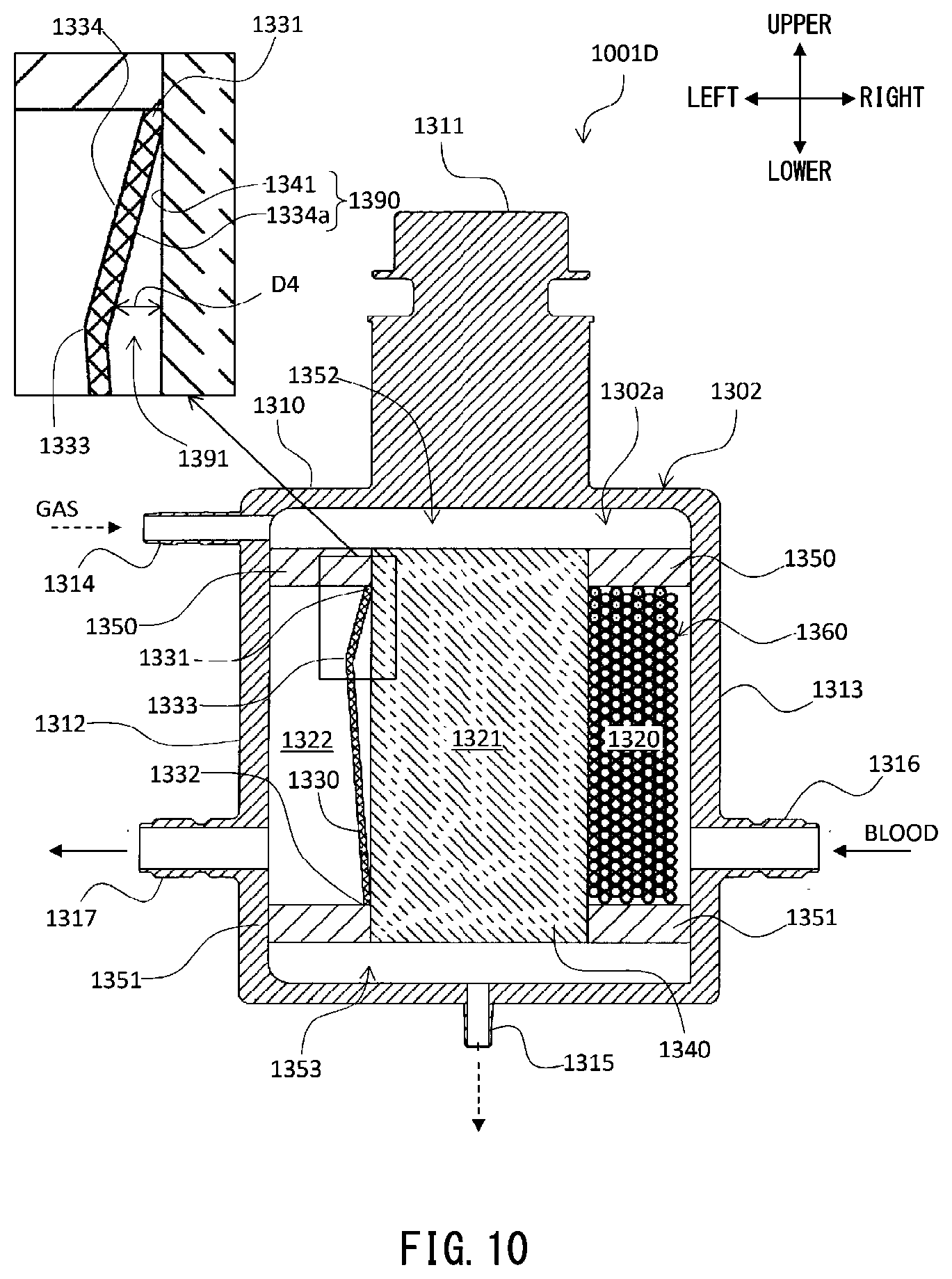 Patent US12311088 Figure 10 – Artificial lung device