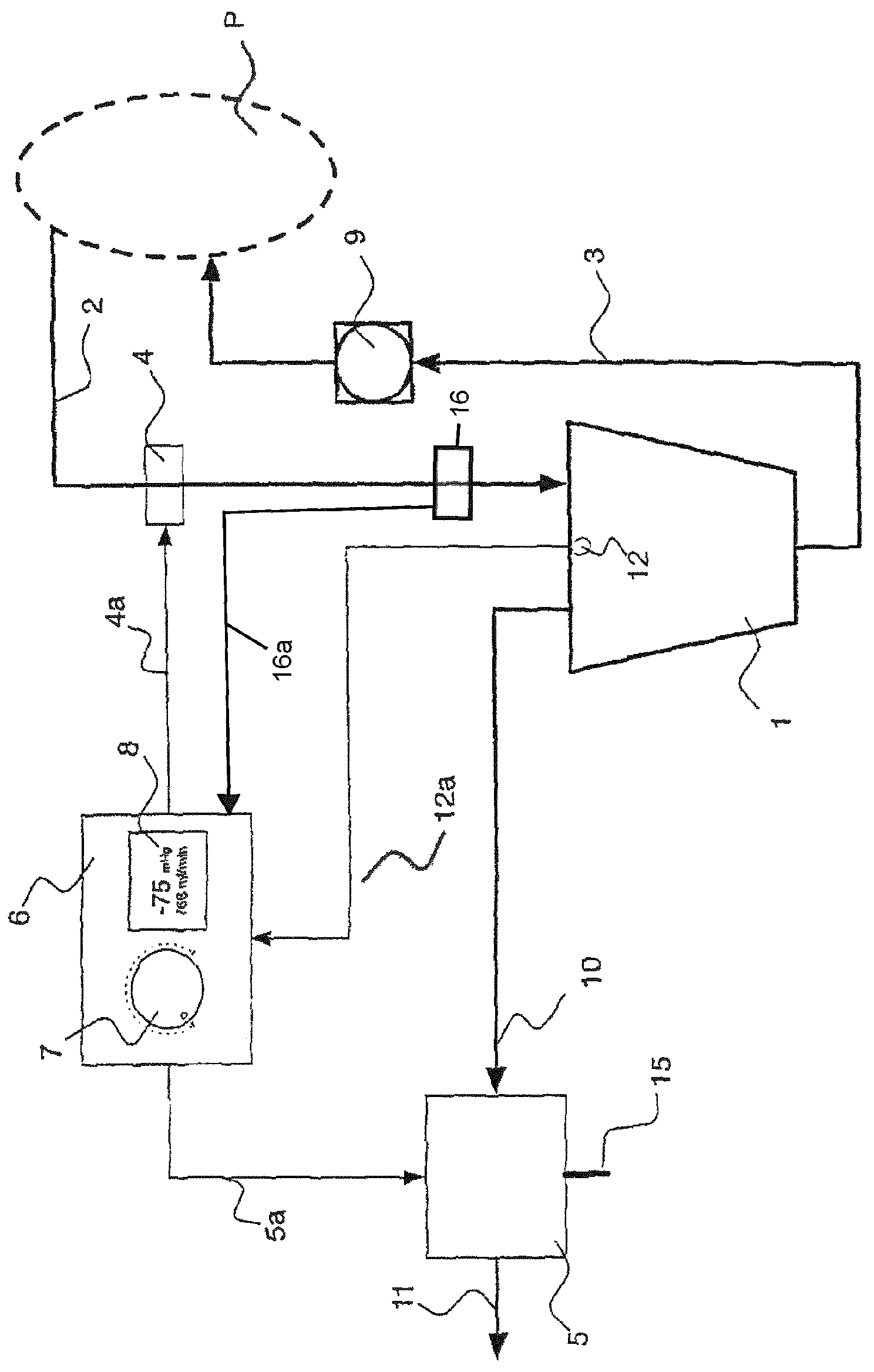 Patent US12311091 Figure 1 – Device for automatically establishing the venous inflow to a blood reservoir of an extracorporeal blood circulation system