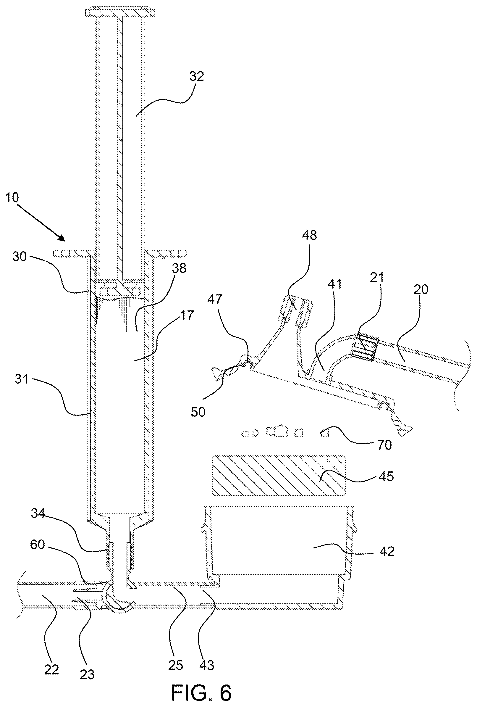 Patent US12311093 Figure 6 – Manual clot aspiration and filtration system and method of removing a clot