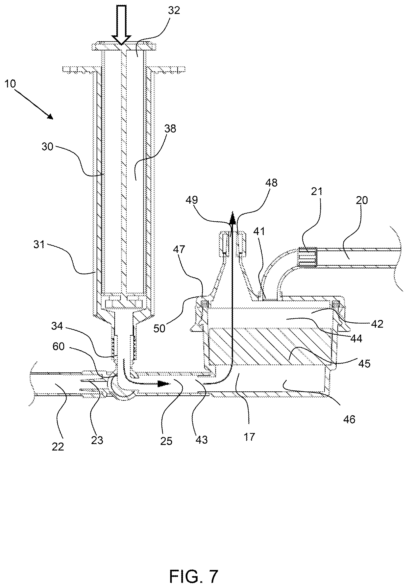 Patent US12311093 Figure 7 – Manual clot aspiration and filtration system and method of removing a clot