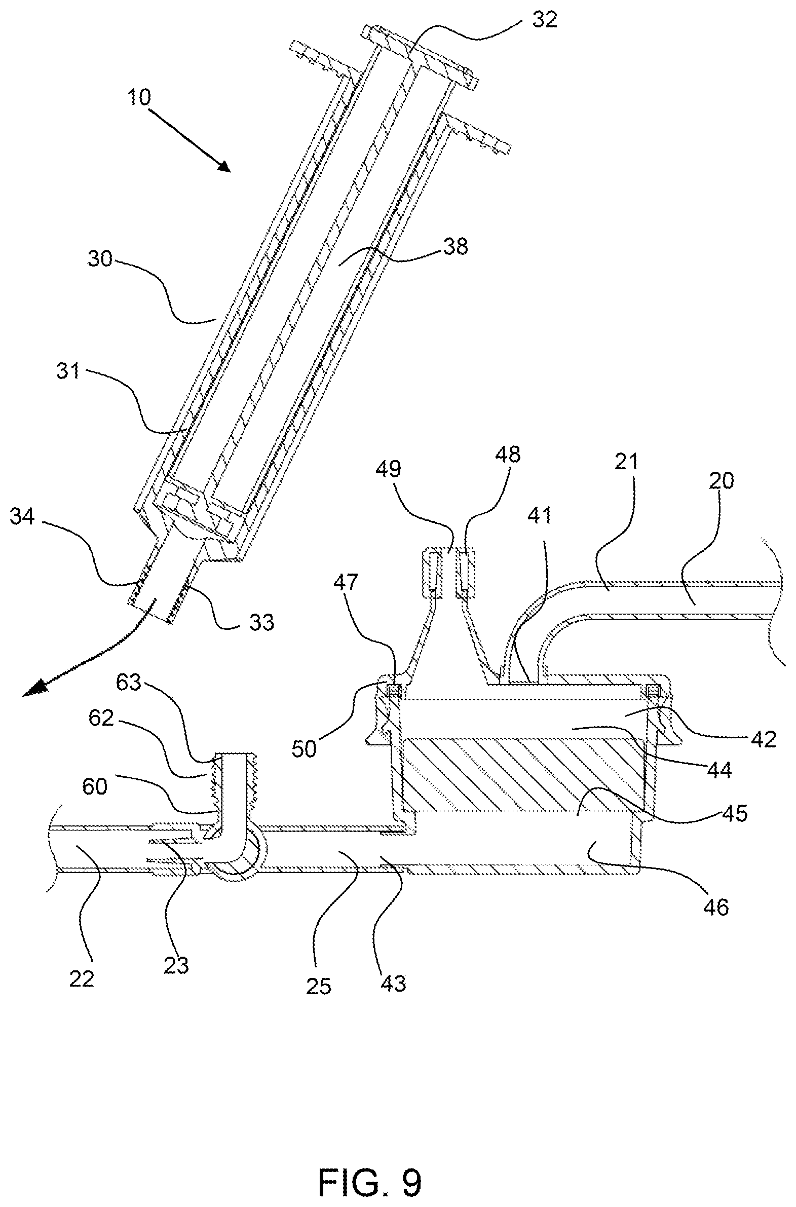 Patent US12311093 Figure 9 – Manual clot aspiration and filtration system and method of removing a clot