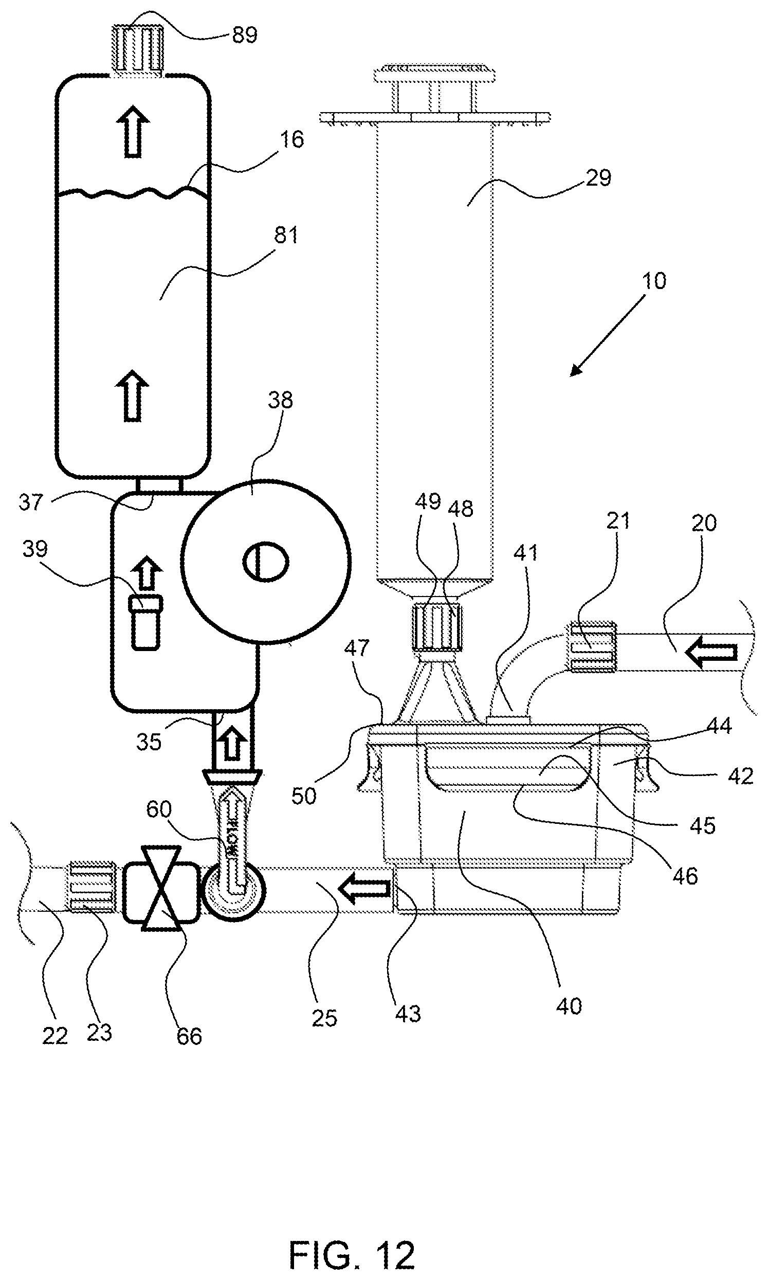 Patent US12311093 Figure 11 – Manual clot aspiration and filtration system and method of removing a clot