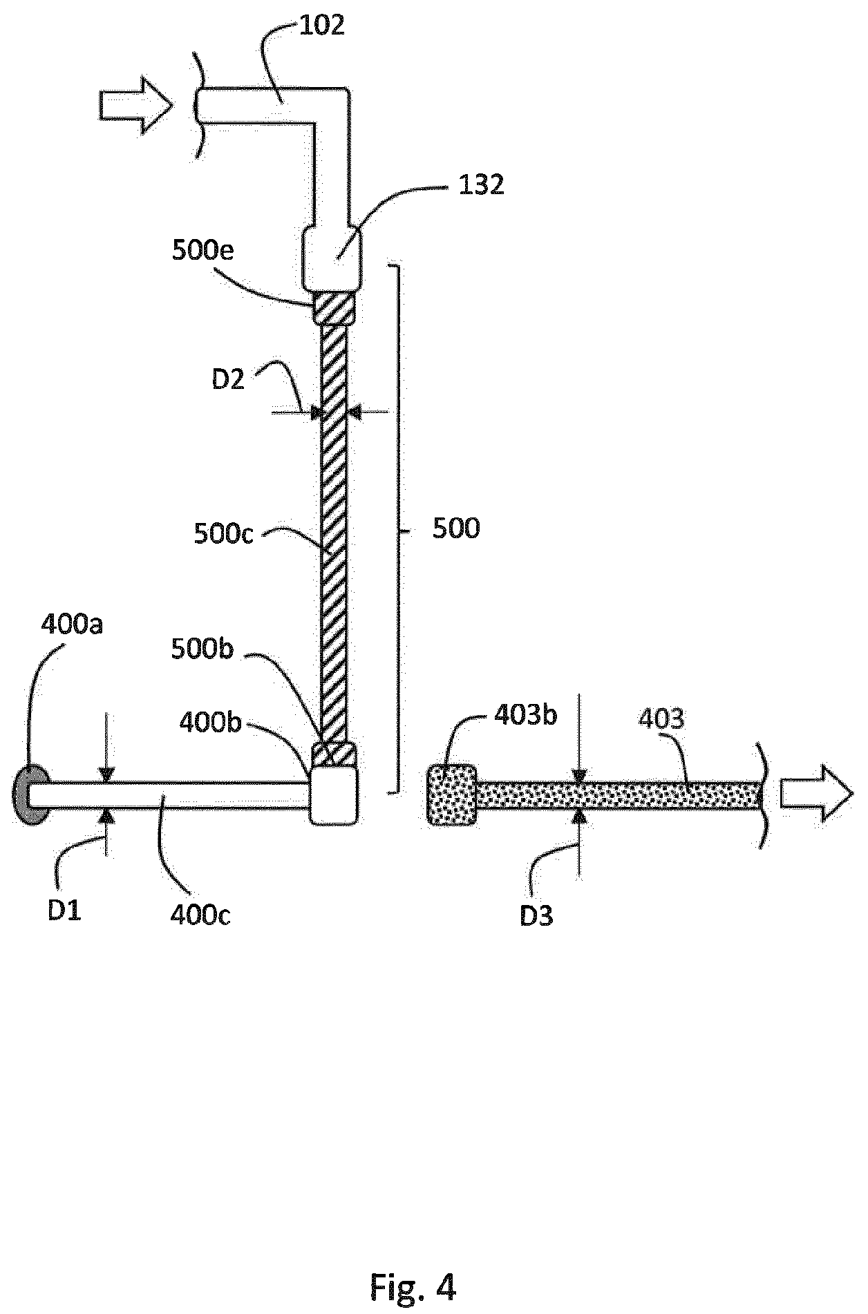 Patent US12311096 Figure 4 – Set comprising effluent bag and adapter
