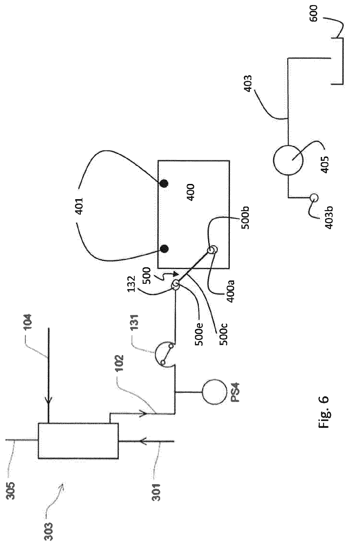Patent US12311096 Figure 6 – Set comprising effluent bag and adapter
