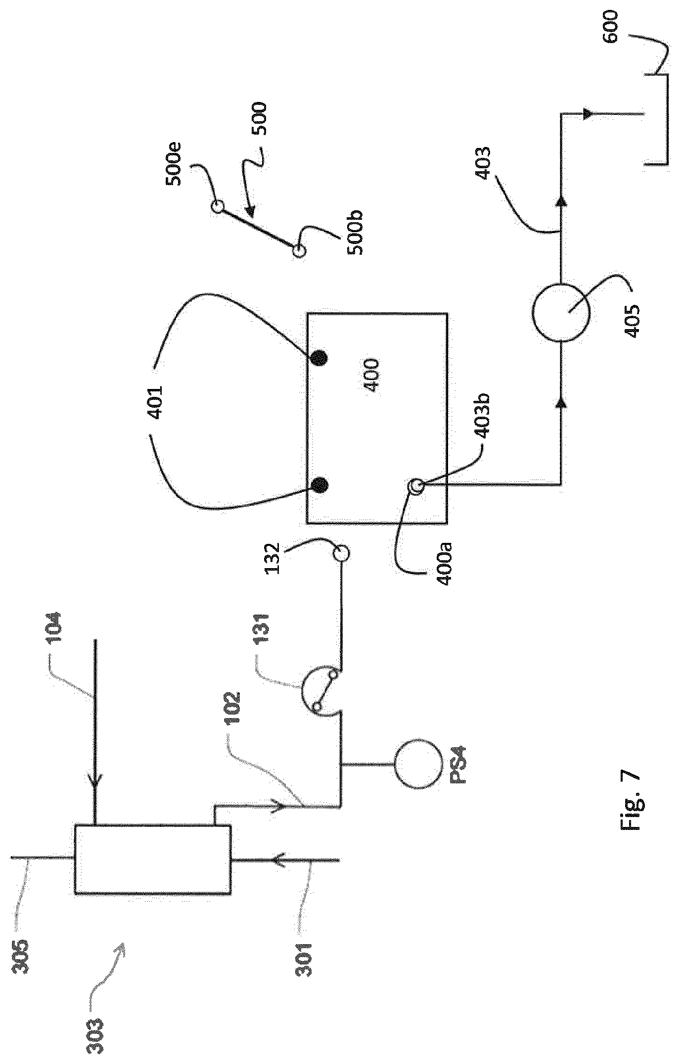 Patent US12311096 Figure 7 – Set comprising effluent bag and adapter