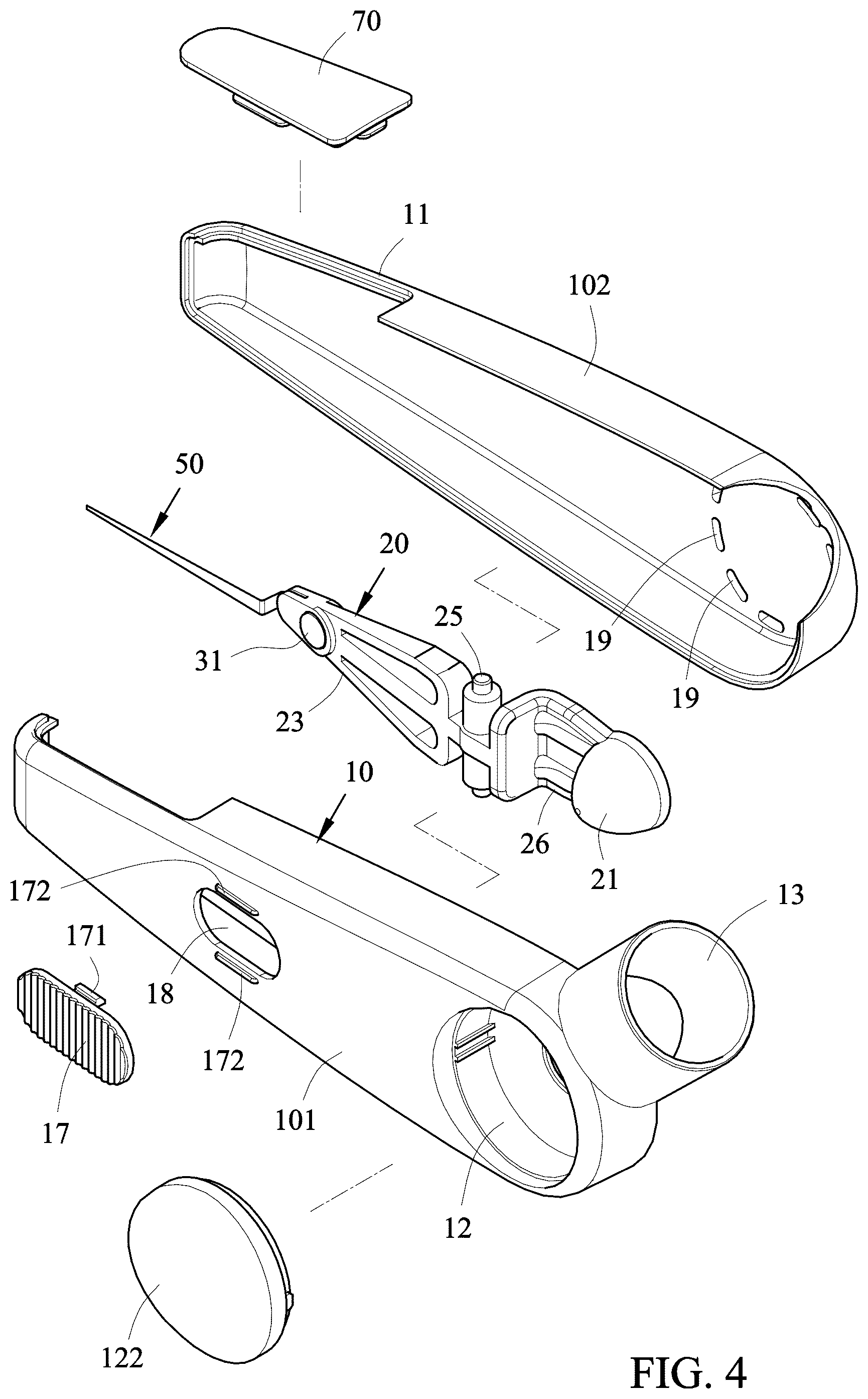 Patent US12311103 Figure 3 – Portable oscillator of positive expiratory pressure having capability for oscillating indication