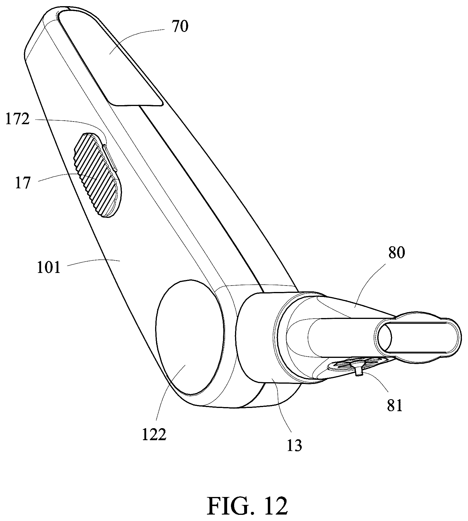 Patent US12311103 Figure 11 – Portable oscillator of positive expiratory pressure having capability for oscillating indication