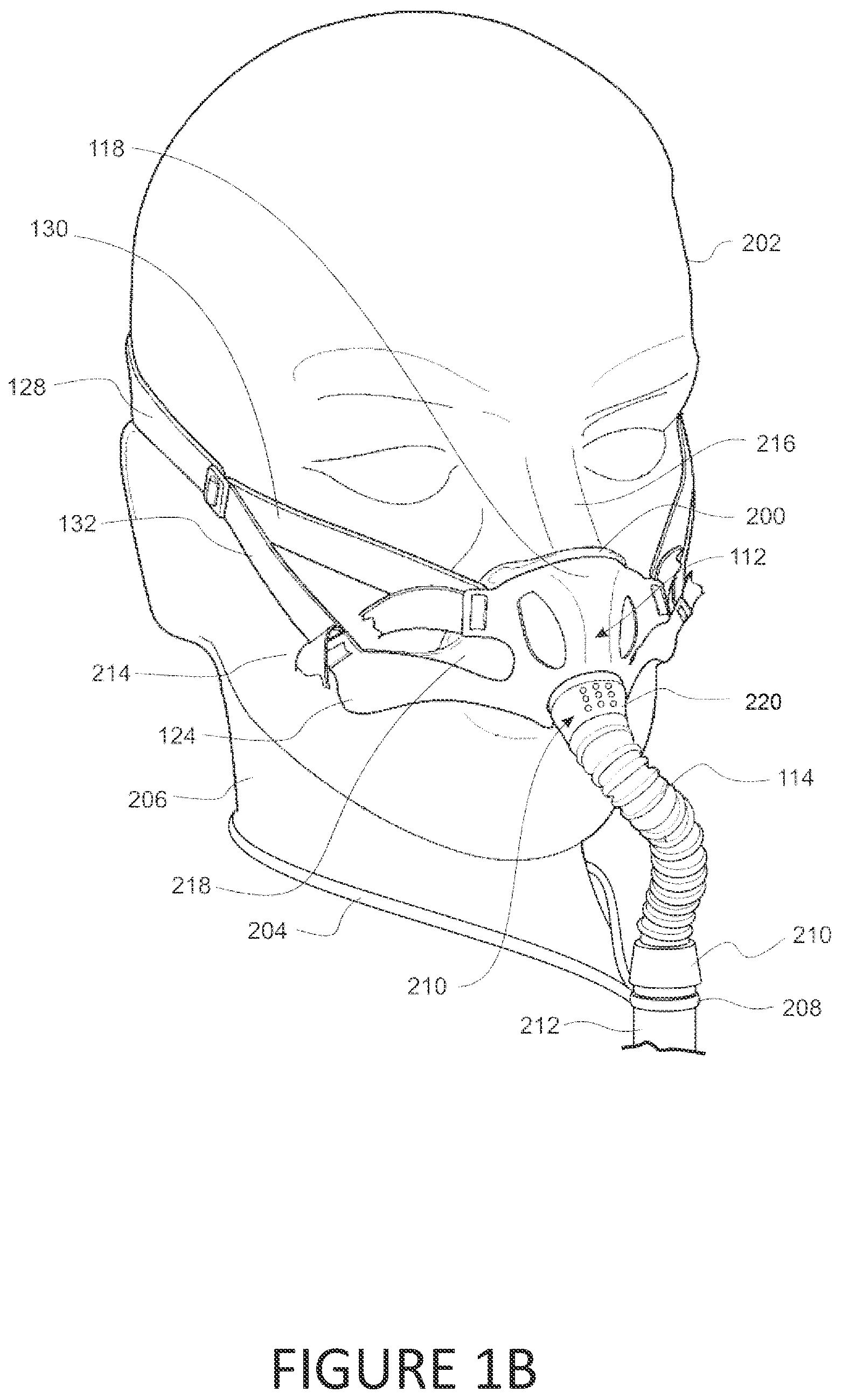 Patent US12311109 Figure 2 – Frame with supporting arms and length adjustable strap