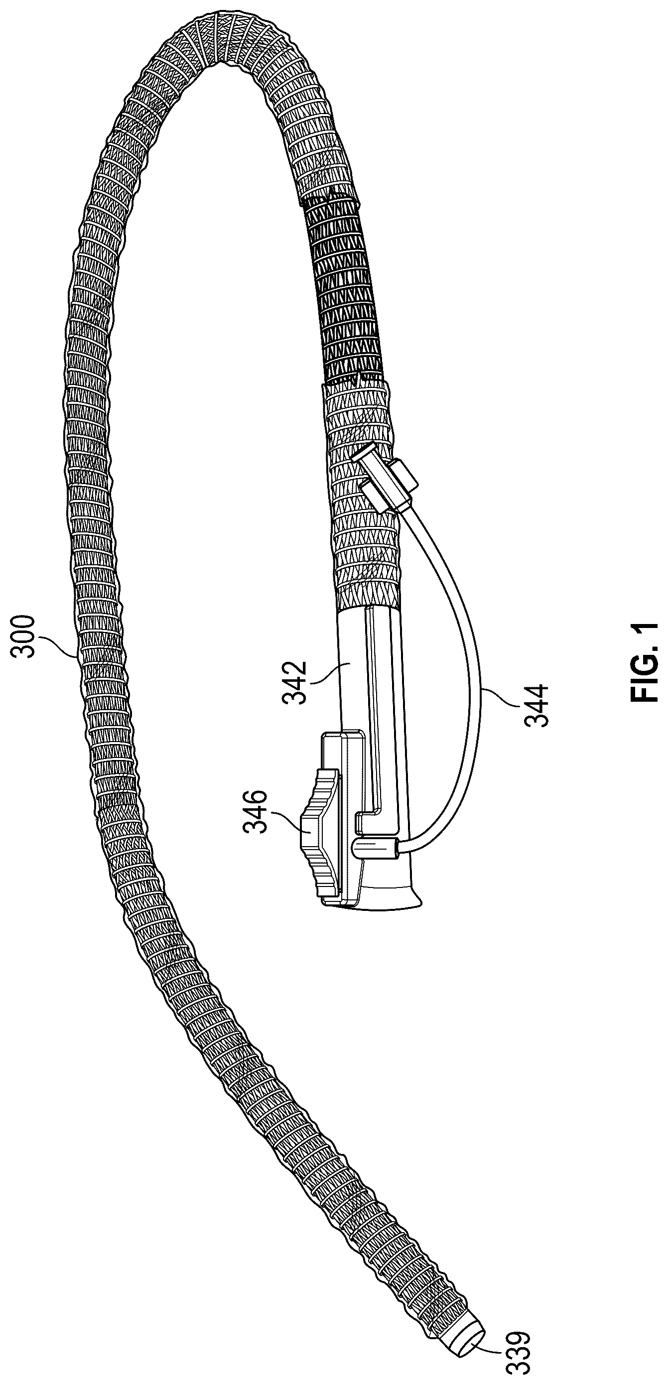 Patent US12311122 Figure 1 – Rigidizing overtube with hemostasis valve