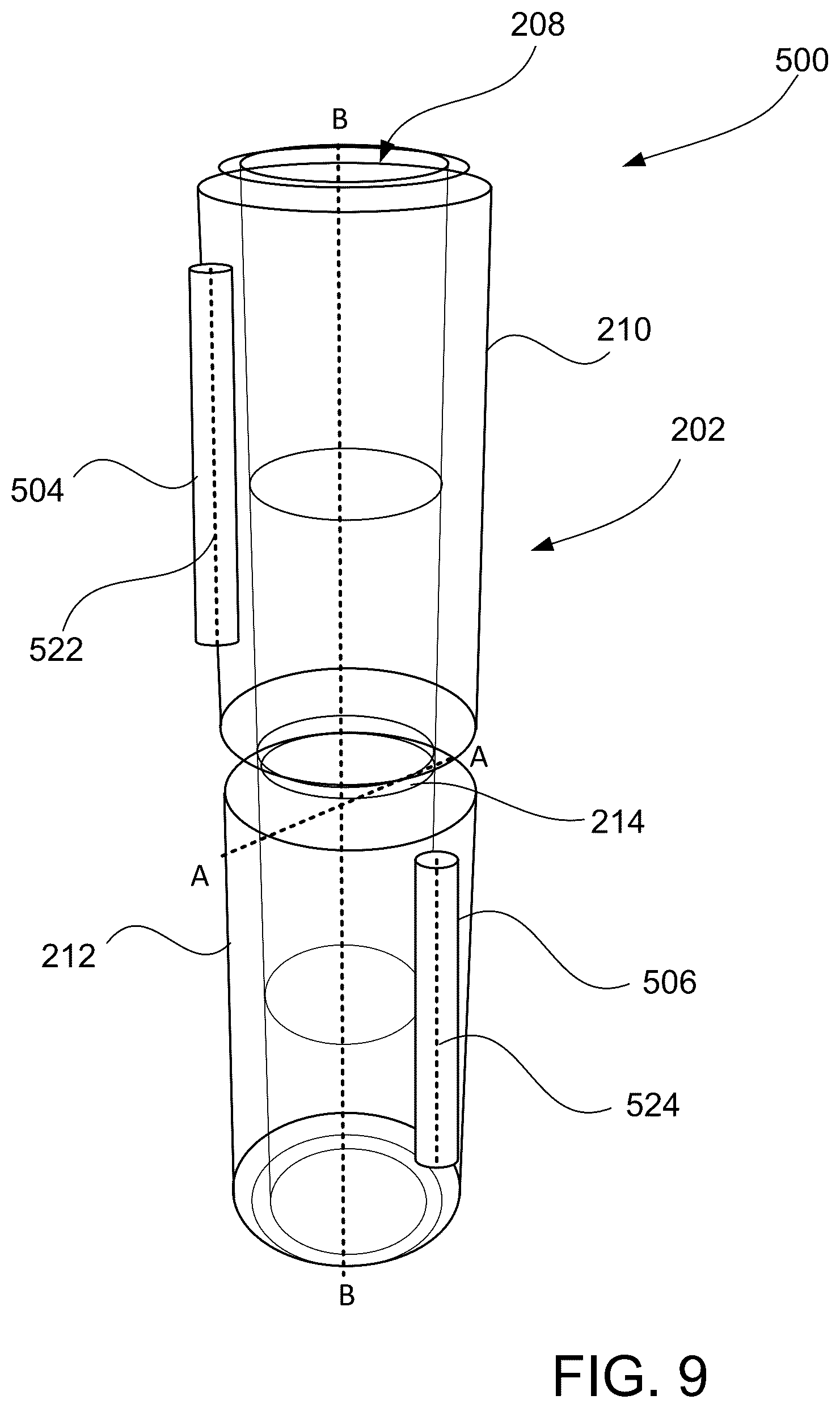 Patent US12311140 Figure 9 – Medical fluid line connection devices