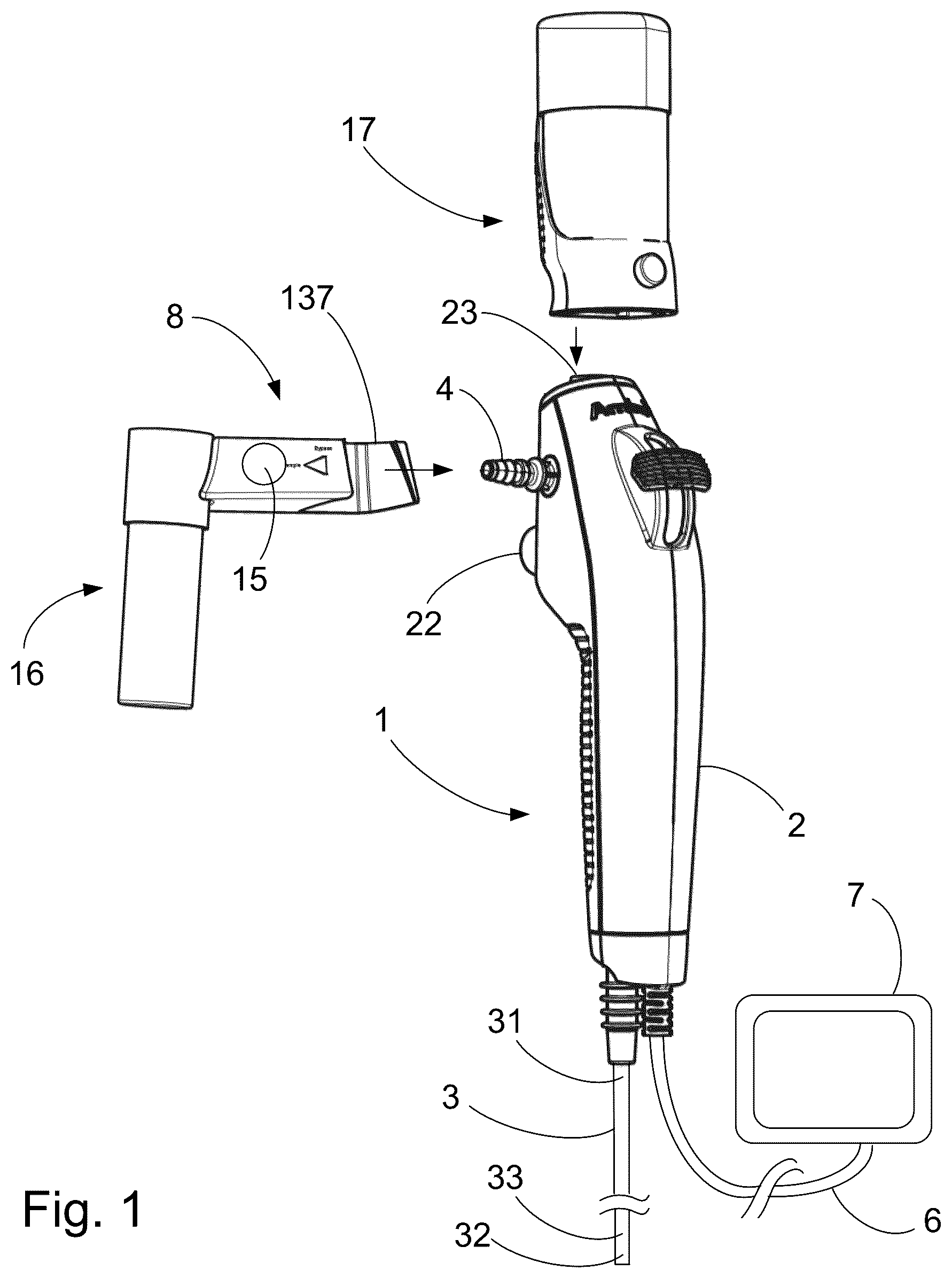 Patent US12311141 Figure 1 – Medical sampling device