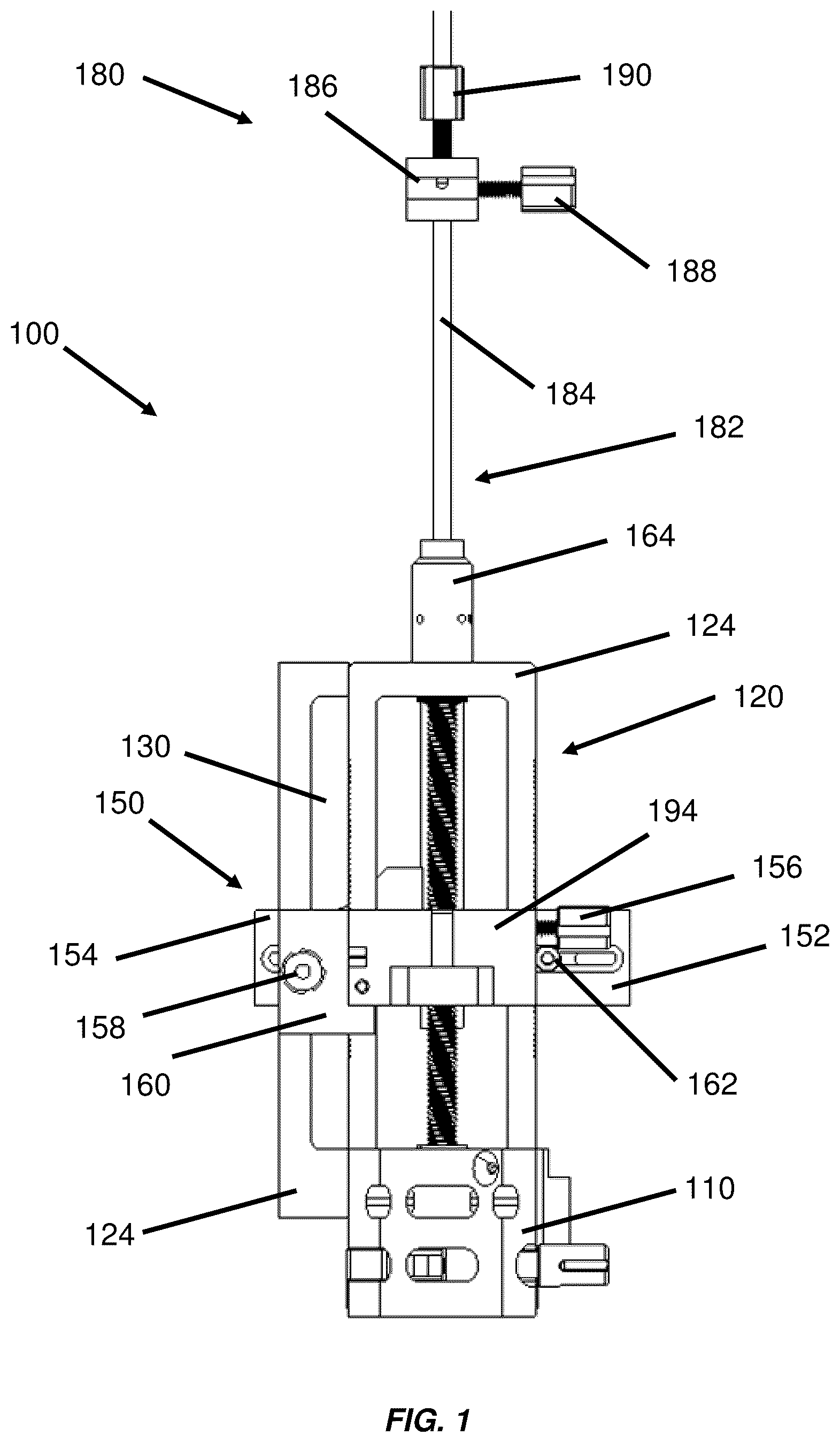 Patent US12311150 Figure 1 – Method and apparatus for controlled relative motion of surgical instruments and components