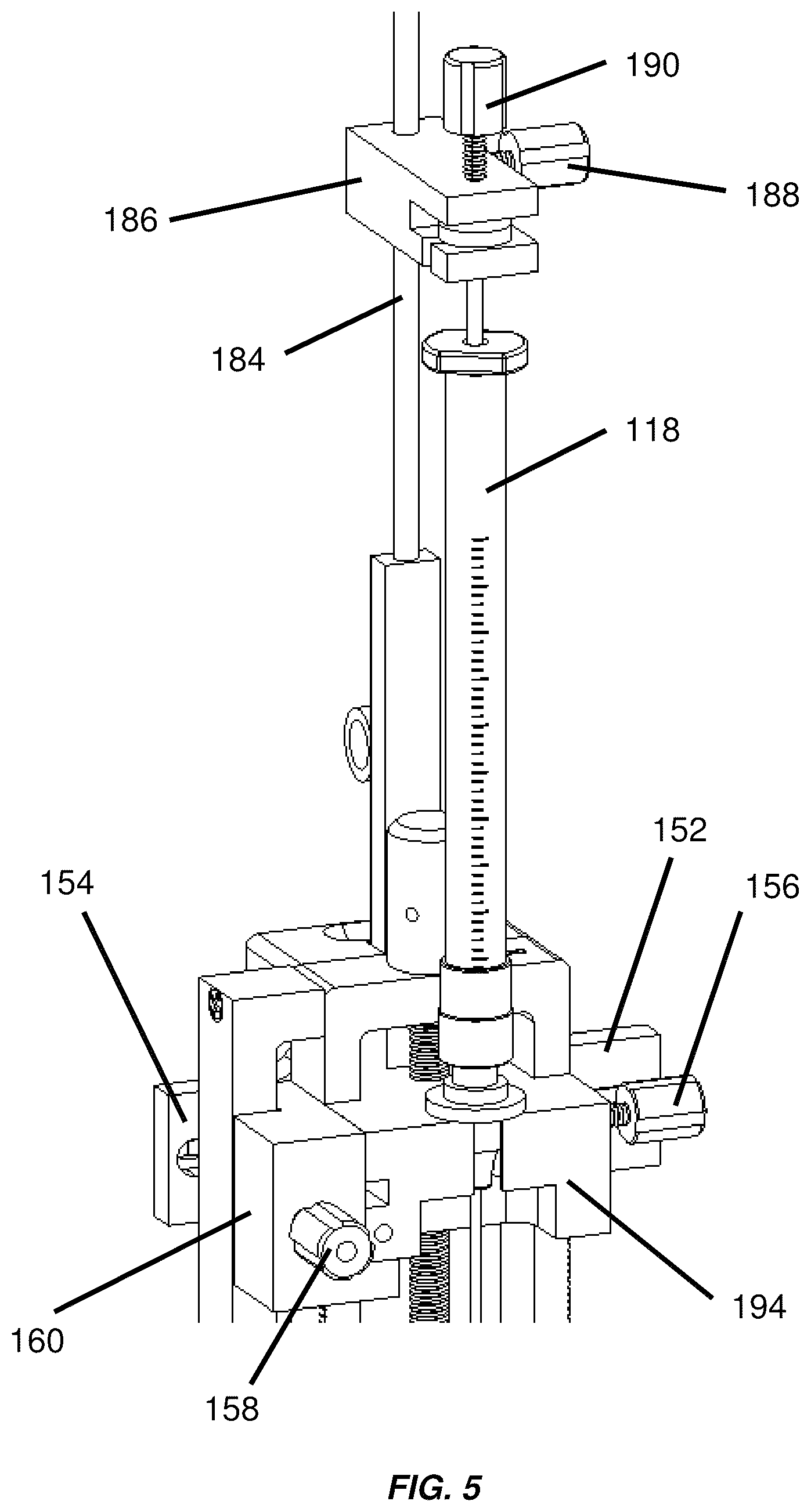 Patent US12311150 Figure 5 – Method and apparatus for controlled relative motion of surgical instruments and components