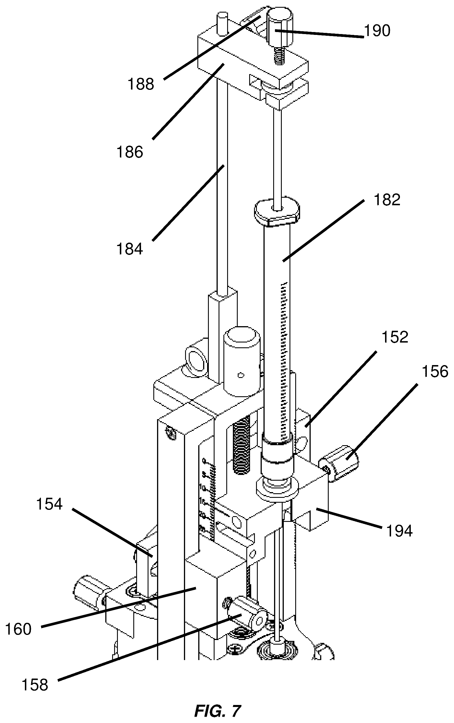 Patent US12311150 Figure 7 – Method and apparatus for controlled relative motion of surgical instruments and components