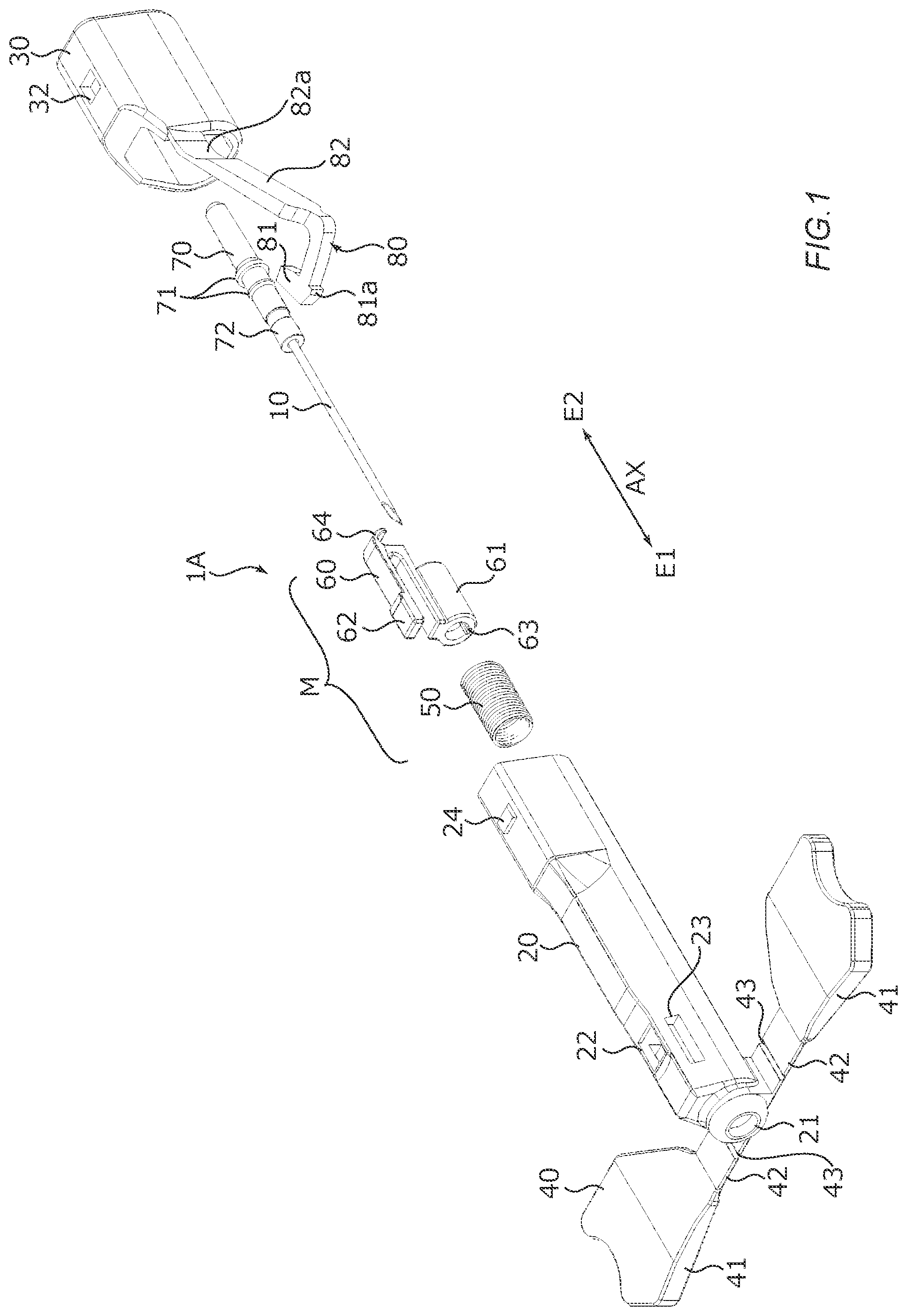 Patent US12311154 Figure 1 – Medical needle