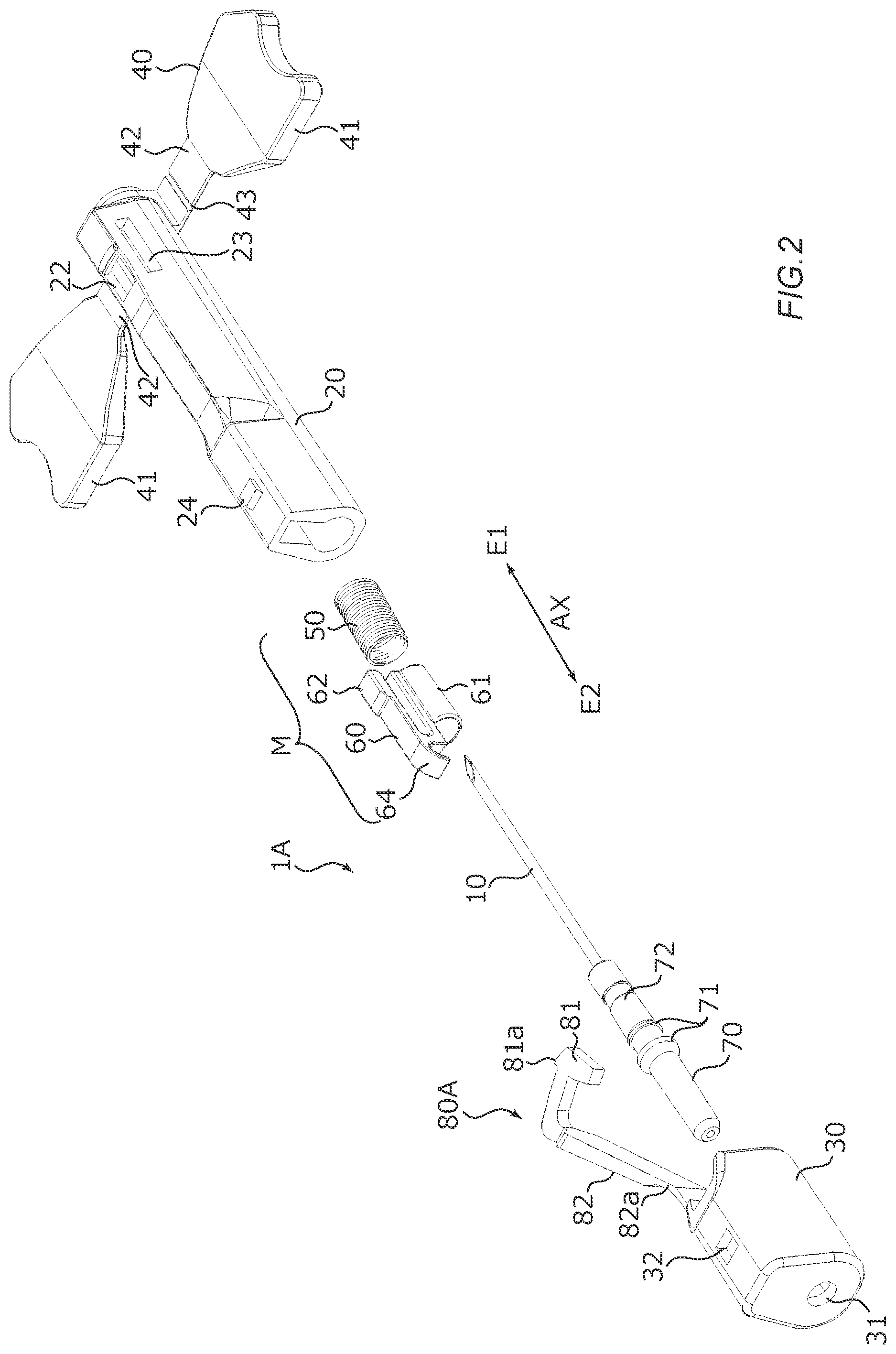 Patent US12311154 Figure 2 – Medical needle