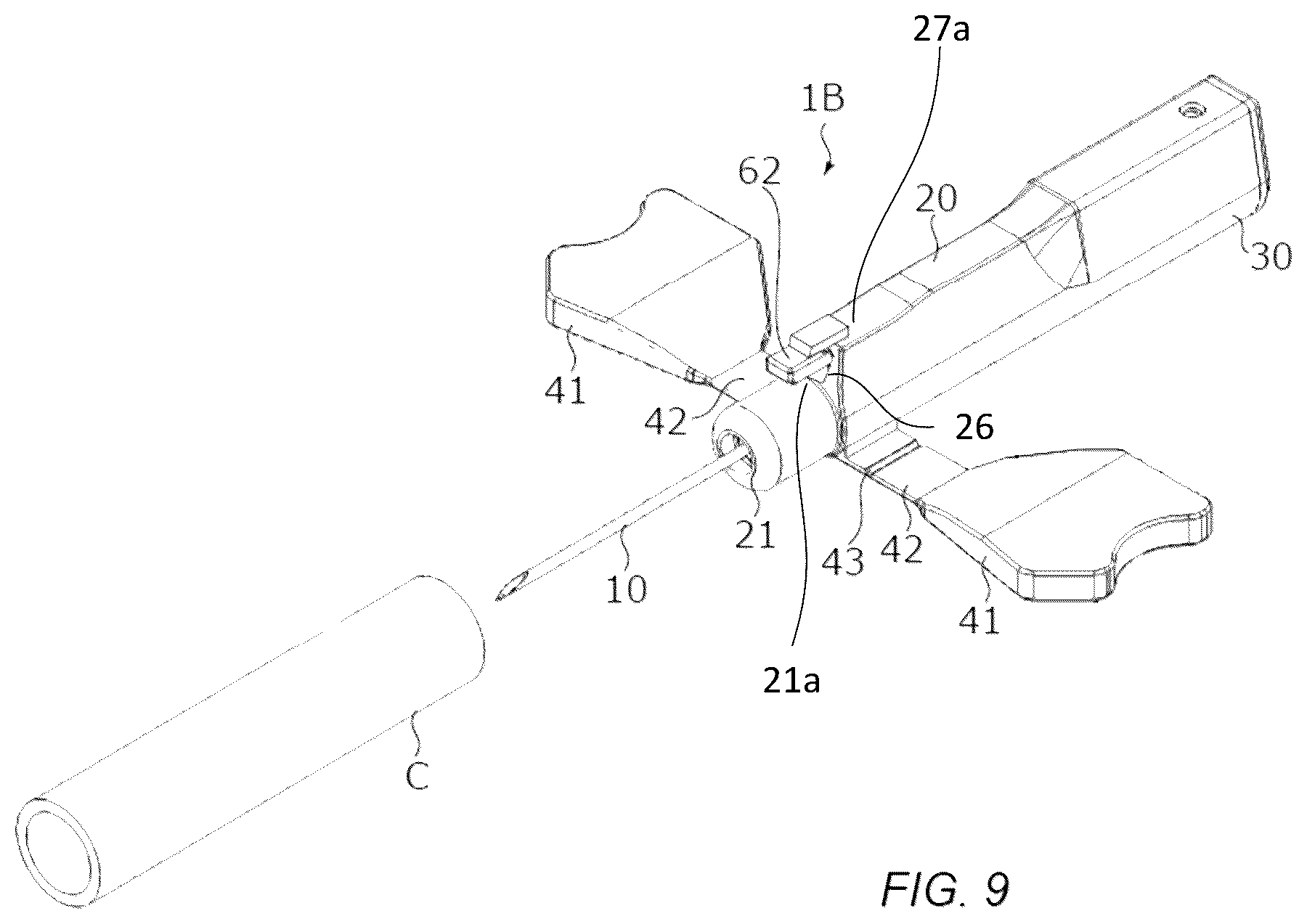 Patent US12311154 Figure 9 – Medical needle