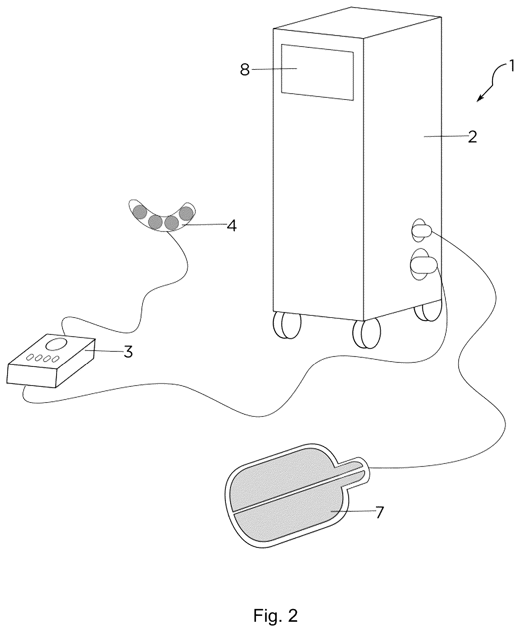 Patent US12311170 Figure 2 – Device and method for unattended treatment of a patient