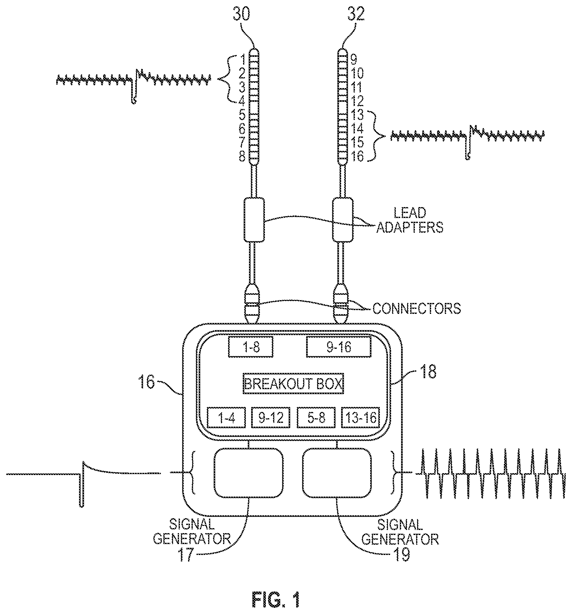 Patent US12311177 — Method and apparatus for multi modal electrical modulation of pain using composite electromagnetic fields — Figure 1