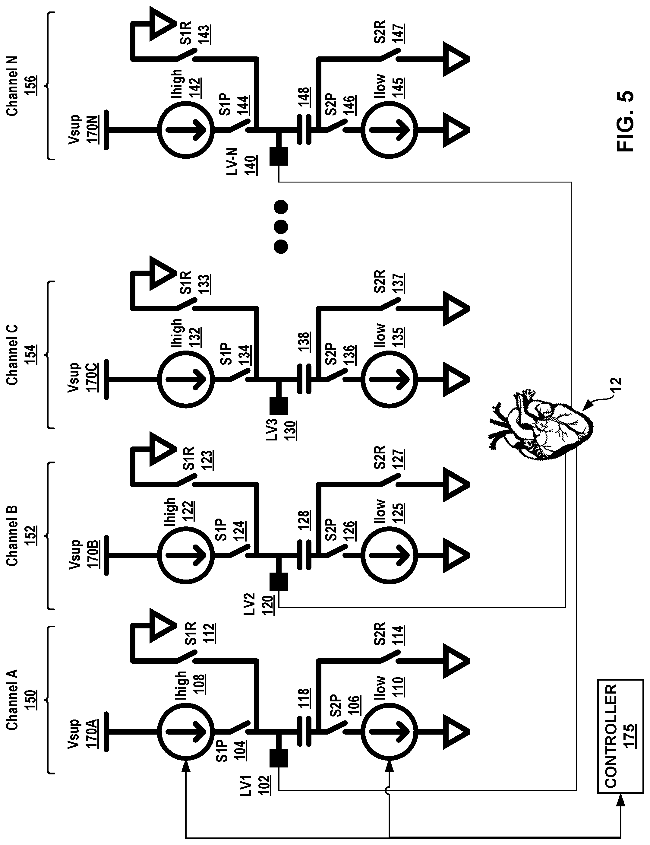 Patent US12311183 Figure 6 – Current steering for cardiac pacing