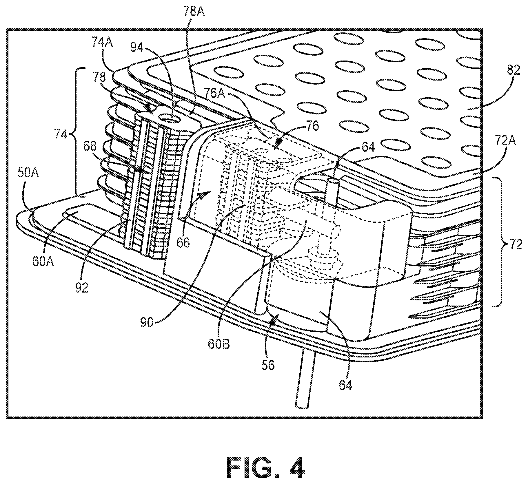 Patent US12311187 Figure 4 – Battery assembly for medical device