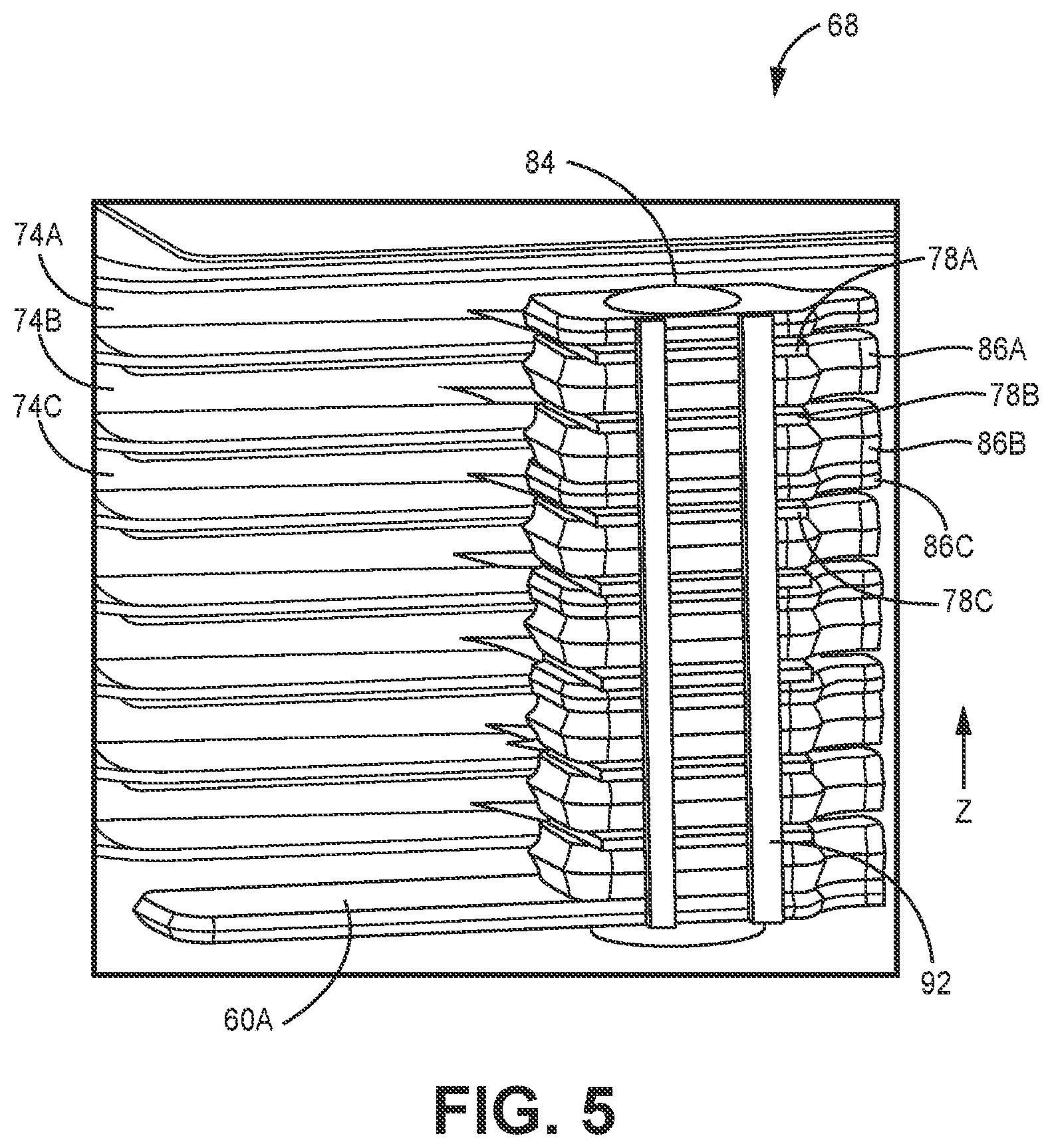 Patent US12311187 Figure 5 – Battery assembly for medical device