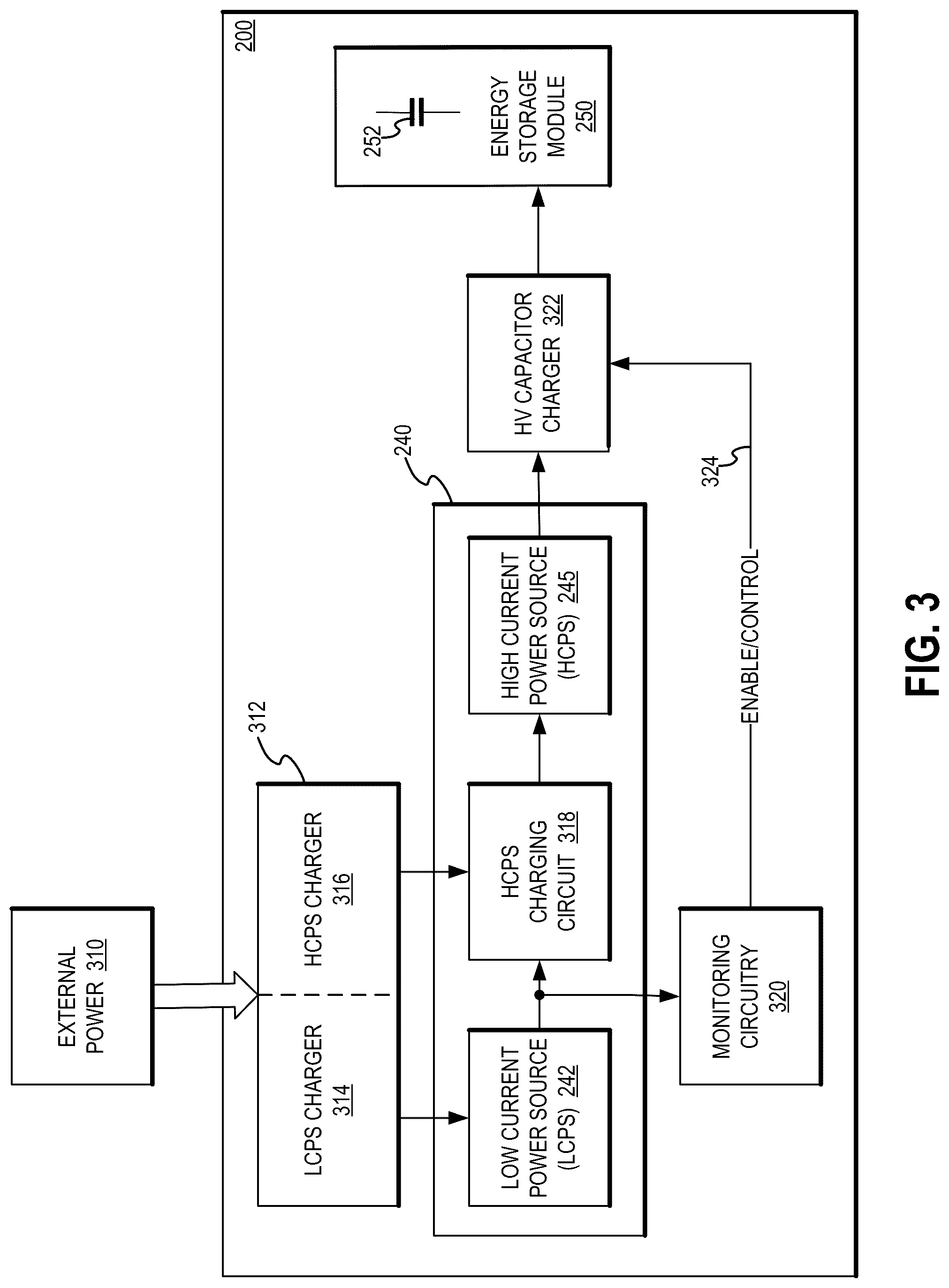Patent US12311188 Figure 3 – Power in a wearable cardioverter defibrillator (WCD)