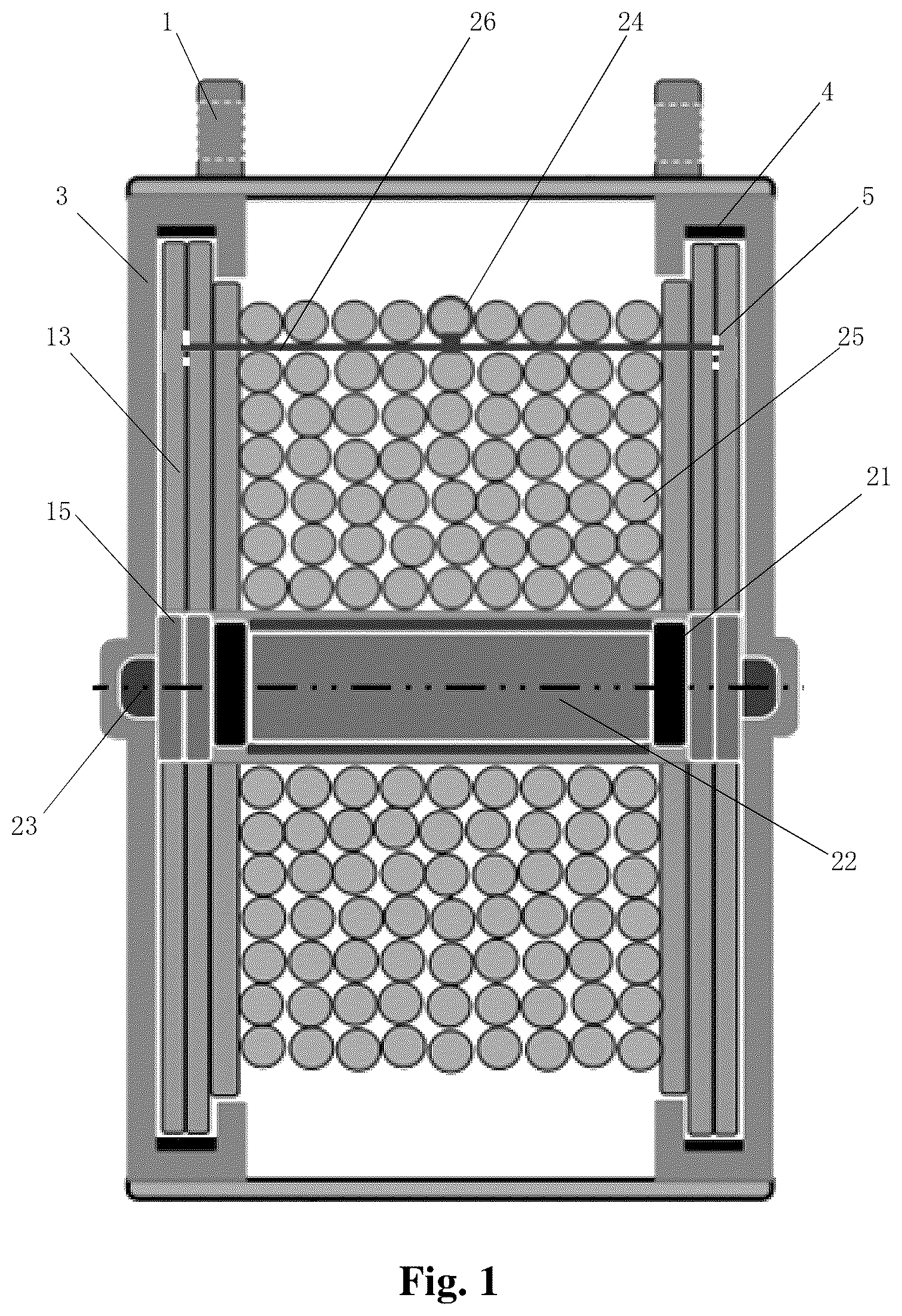 Patent US12311203 Figure 1 – Intelligent life-saving system for high-rise building and electromechanical device for intelligent fast descent