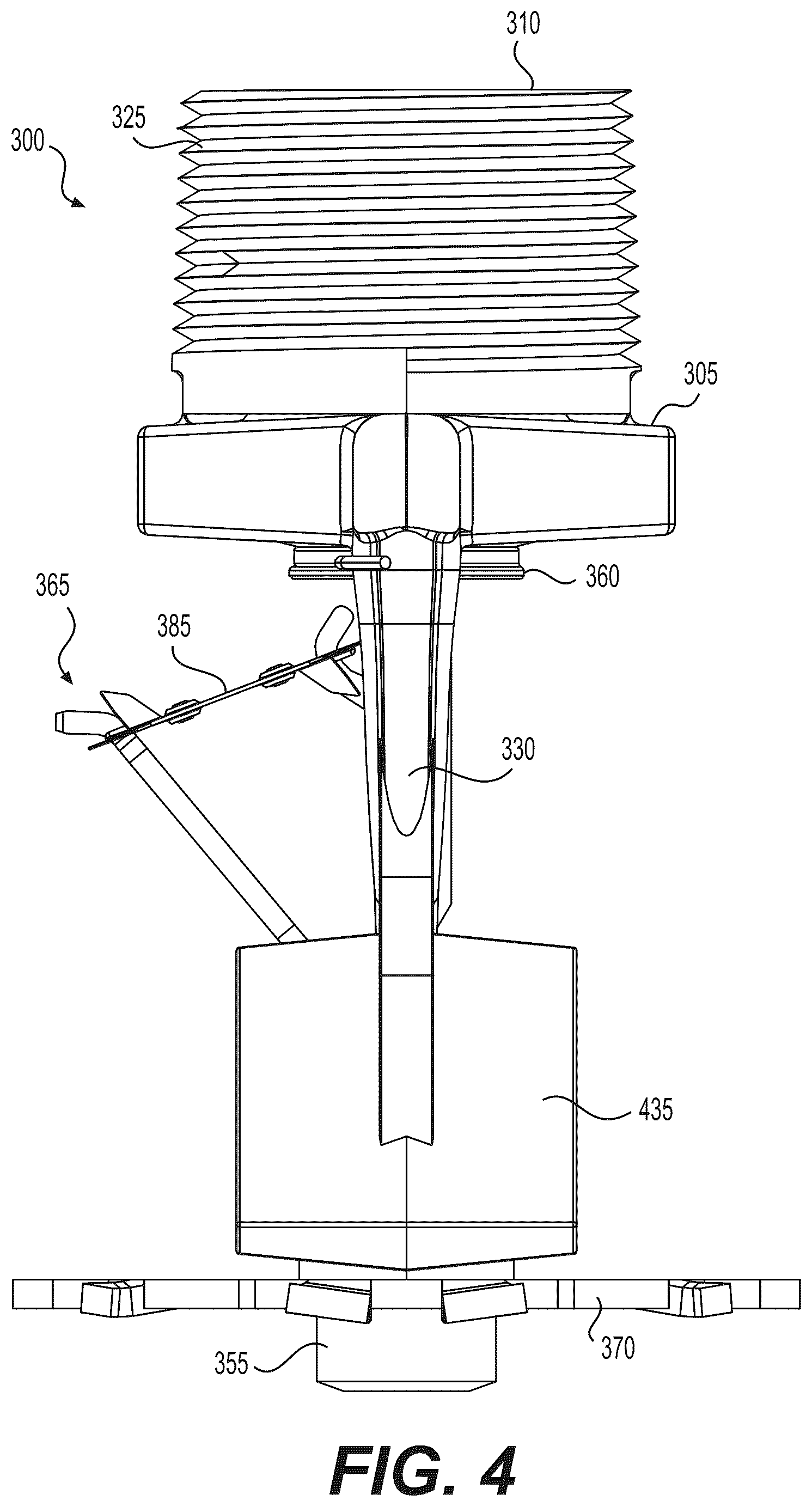 Patent US12311211 Figure 4 – Fire protection nozzle, fire protection sprinkler, fire protection systems, and methods of manufacturing a fire protection nozzle and a fire protection sprinkler