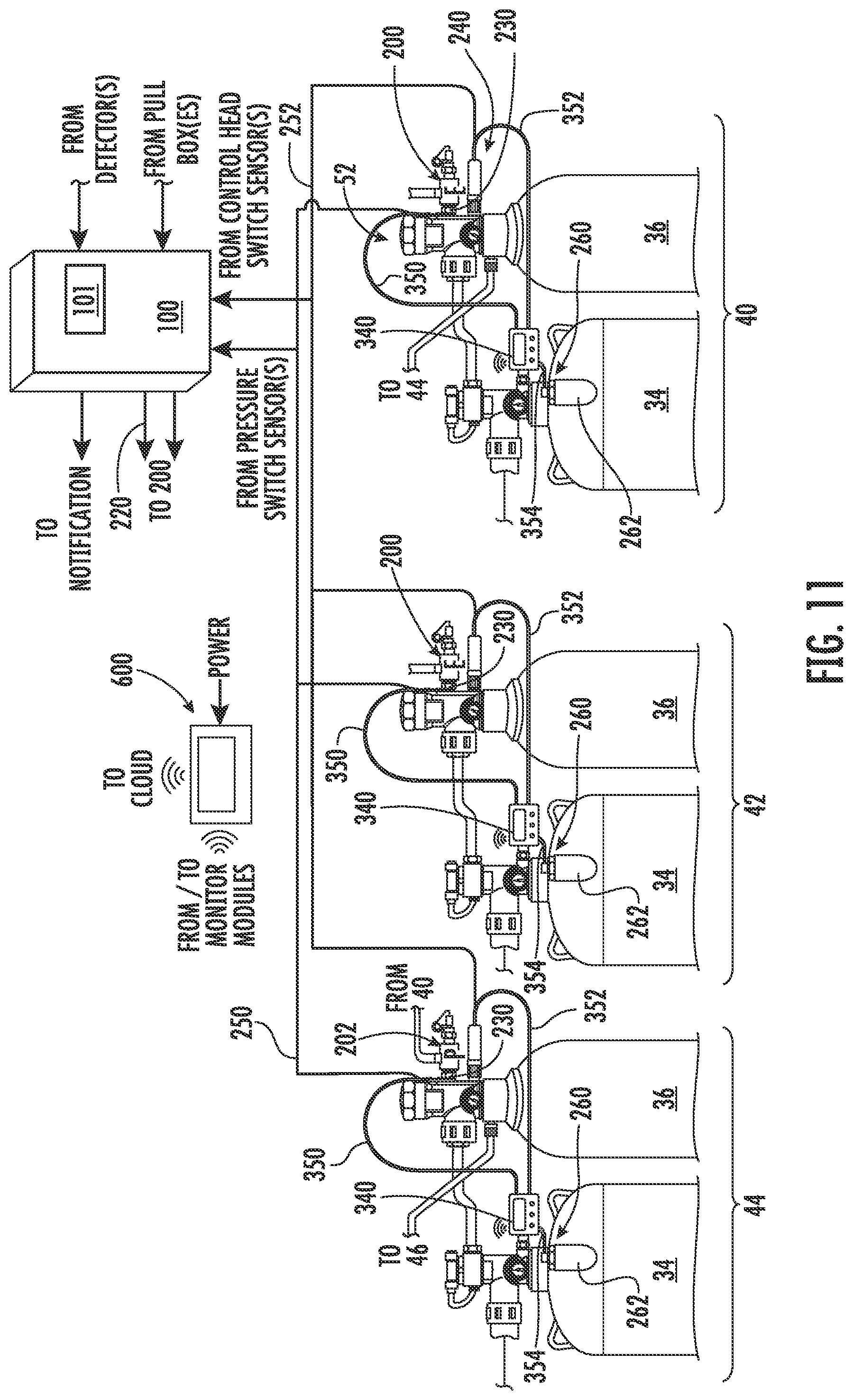 Patent US12311212 Figure 12 – Fire suppression system remote monitoring
