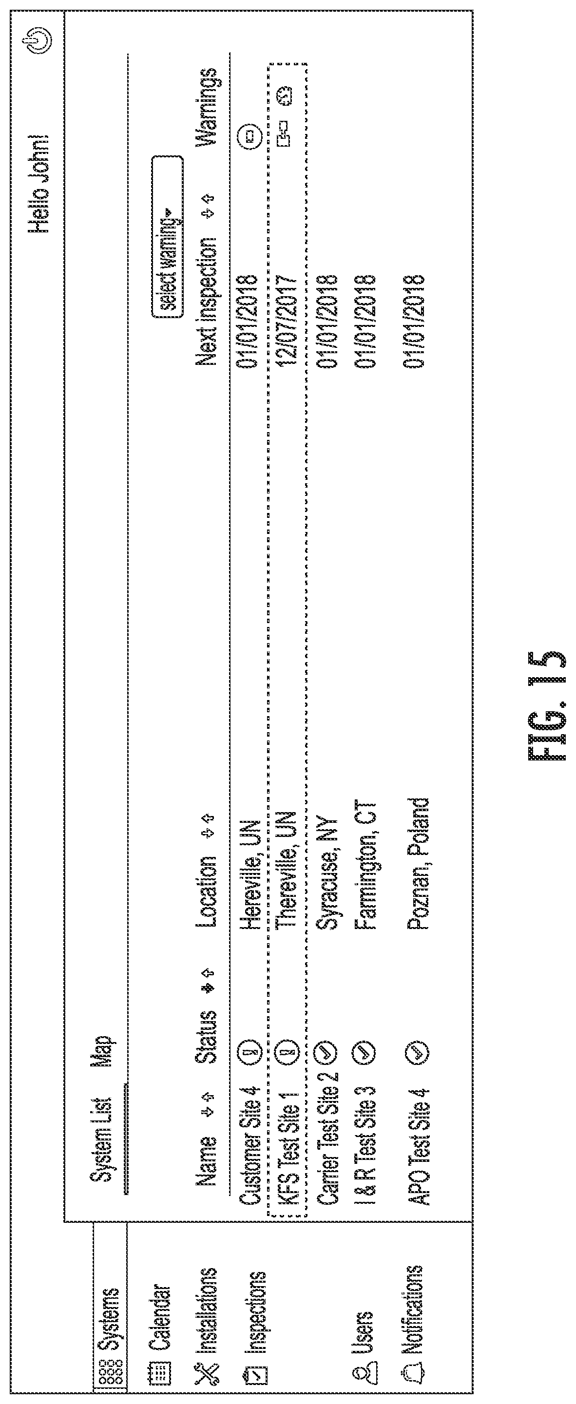Patent US12311212 Figure 16 – Fire suppression system remote monitoring