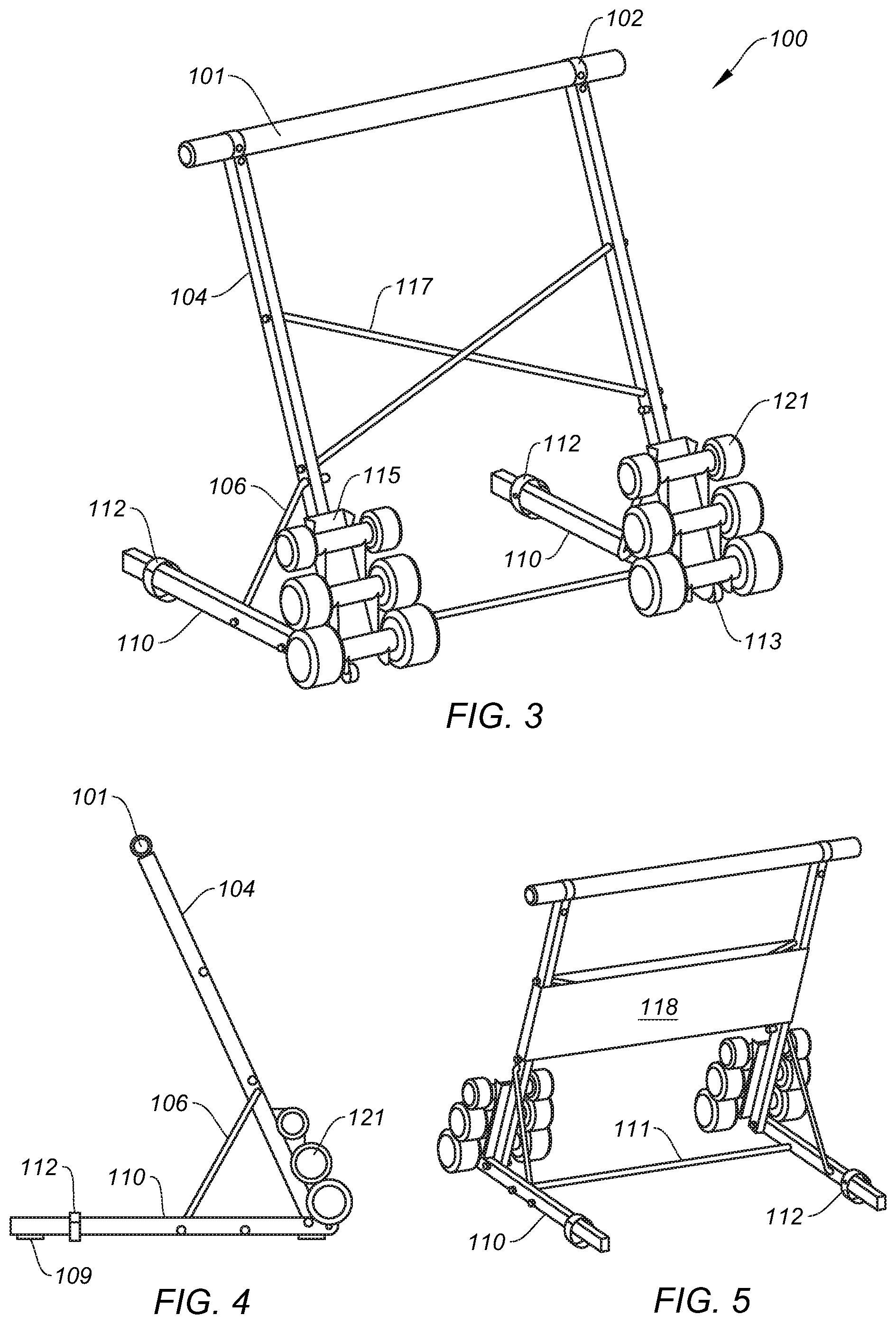 Patent US12311213 Figure 2 – Portable barre exercise device