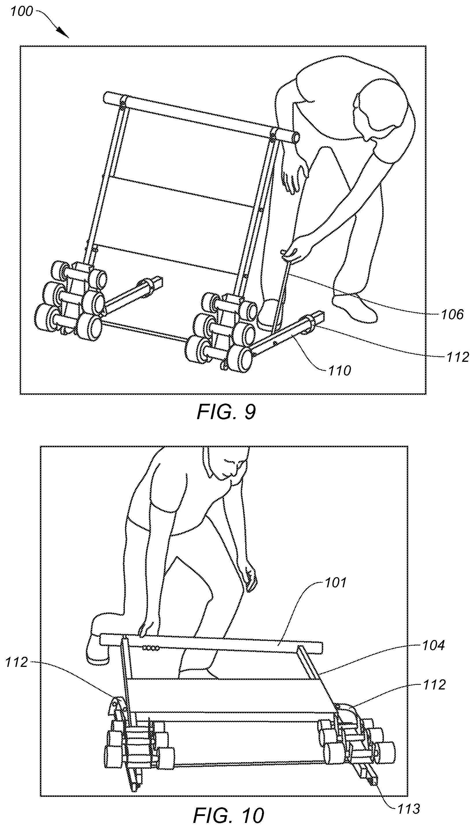 Patent US12311213 Figure 5 – Portable barre exercise device