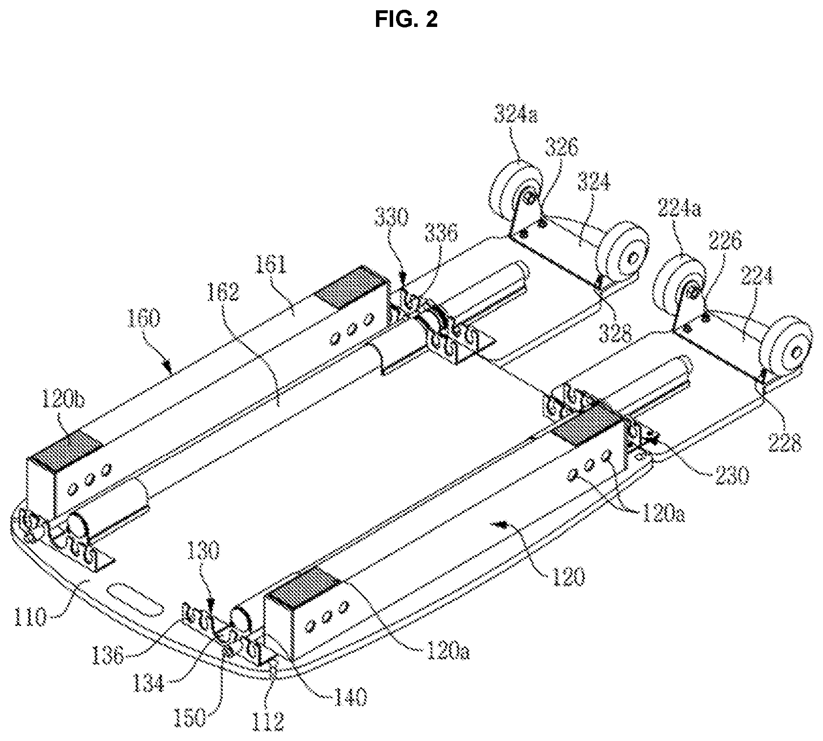 Patent US12311215 Figure 2 – Multi-functional exercise device