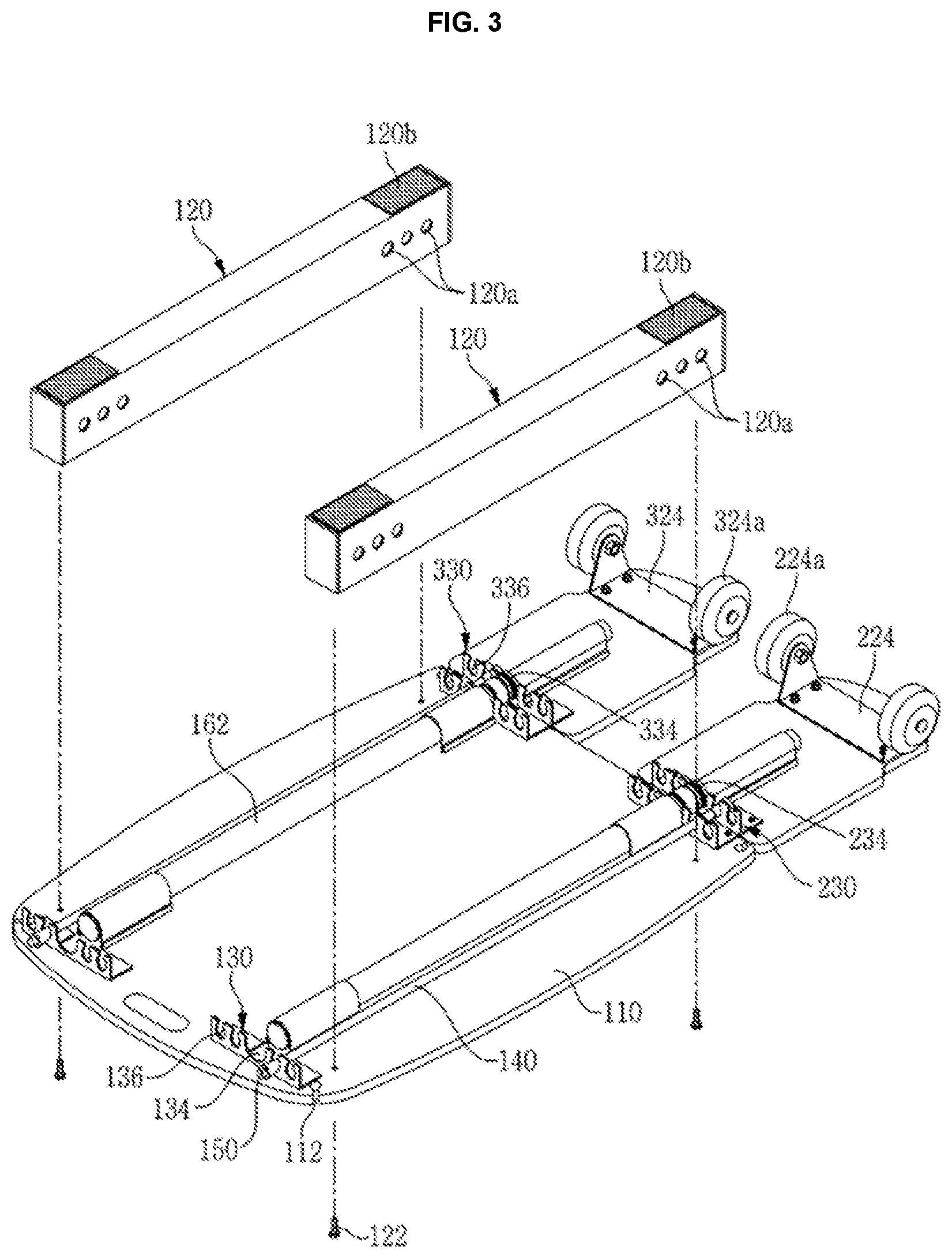 Patent US12311215 Figure 3 – Multi-functional exercise device