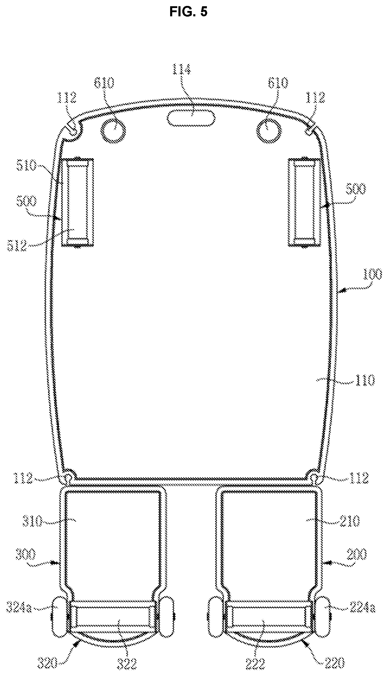 Patent US12311215 Figure 5 – Multi-functional exercise device