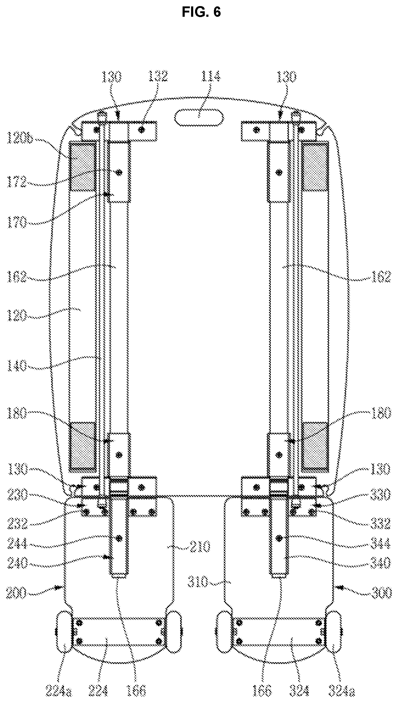Patent US12311215 Figure 6 – Multi-functional exercise device