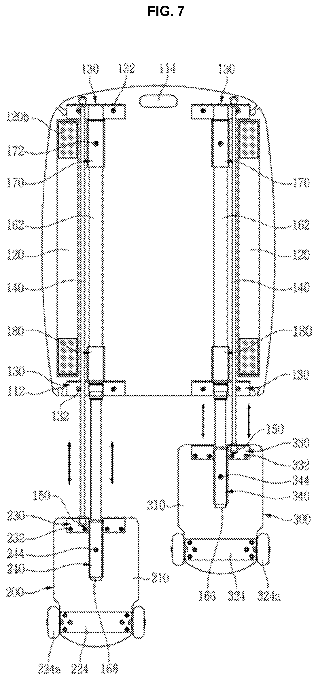 Patent US12311215 Figure 7 – Multi-functional exercise device