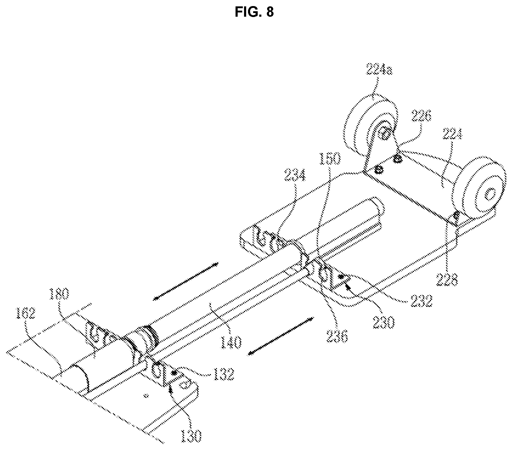 Patent US12311215 Figure 8 – Multi-functional exercise device