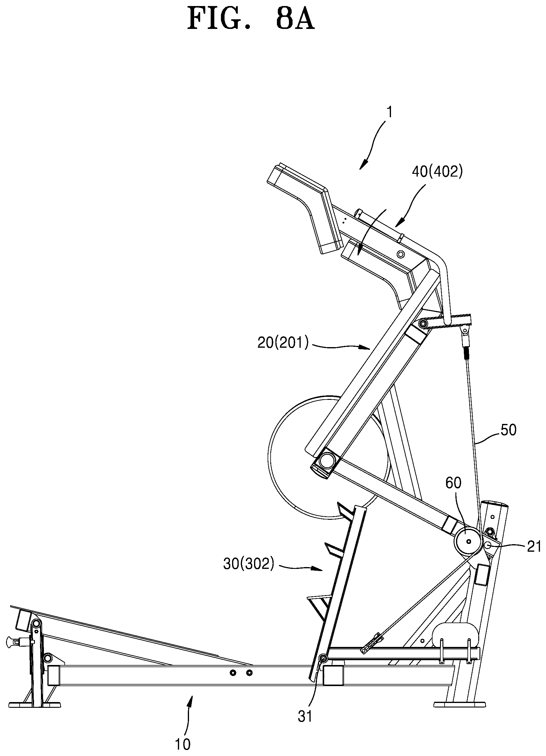 Patent US12311217 Figure 9 – Squat machine