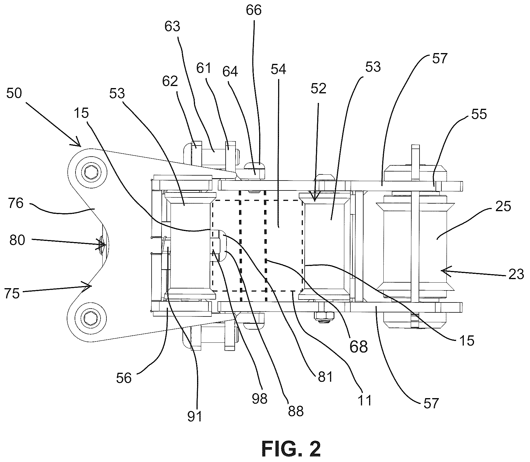 Patent US12311218 Figure 2 – Carriage assembly and weightlifting assembly including a carriage assembly