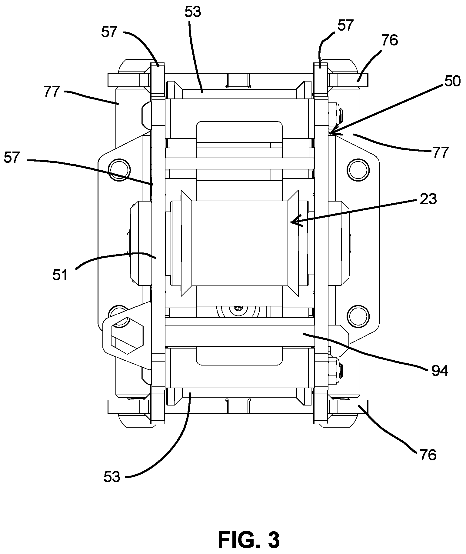 Patent US12311218 Figure 3 – Carriage assembly and weightlifting assembly including a carriage assembly
