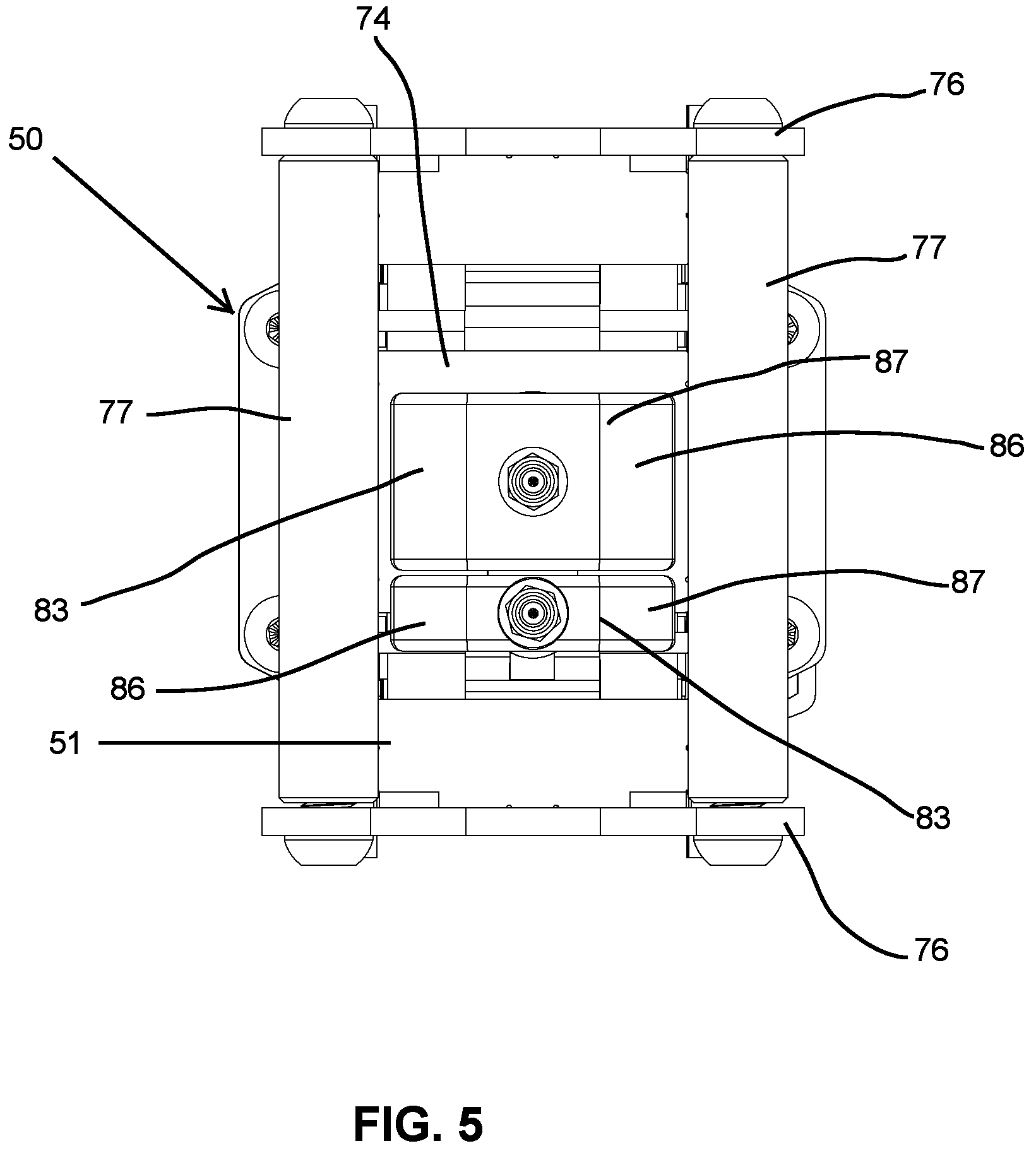 Patent US12311218 Figure 5 – Carriage assembly and weightlifting assembly including a carriage assembly