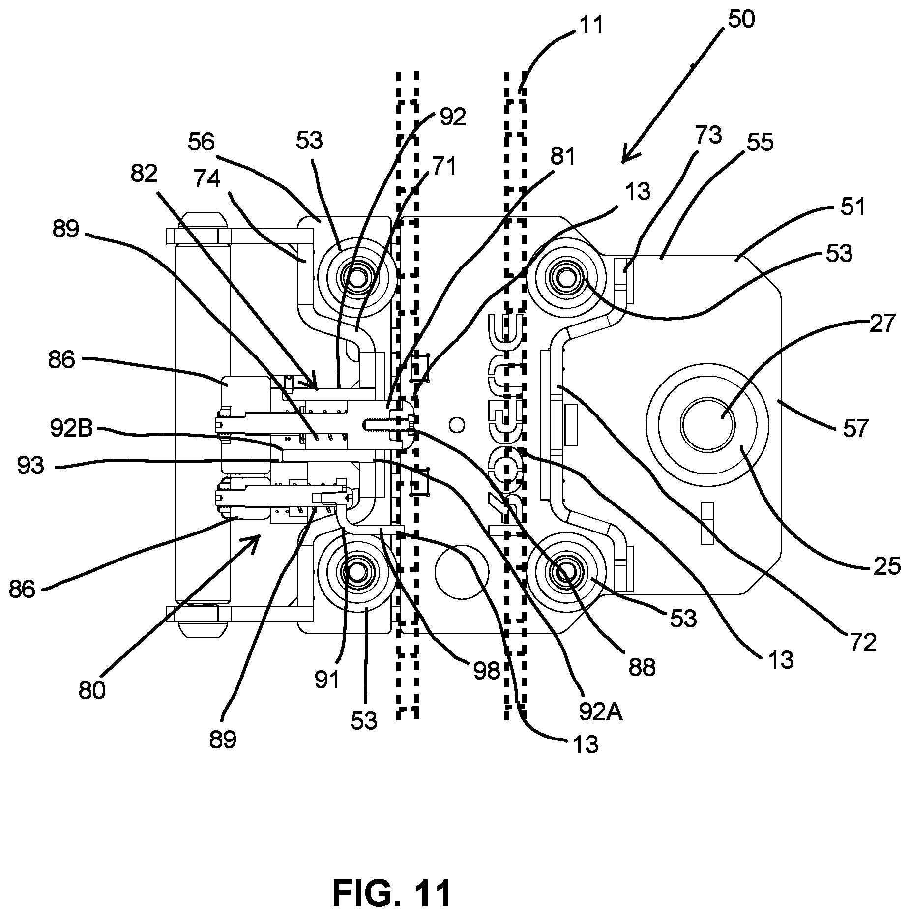 Patent US12311218 Figure 13 – Carriage assembly and weightlifting assembly including a carriage assembly