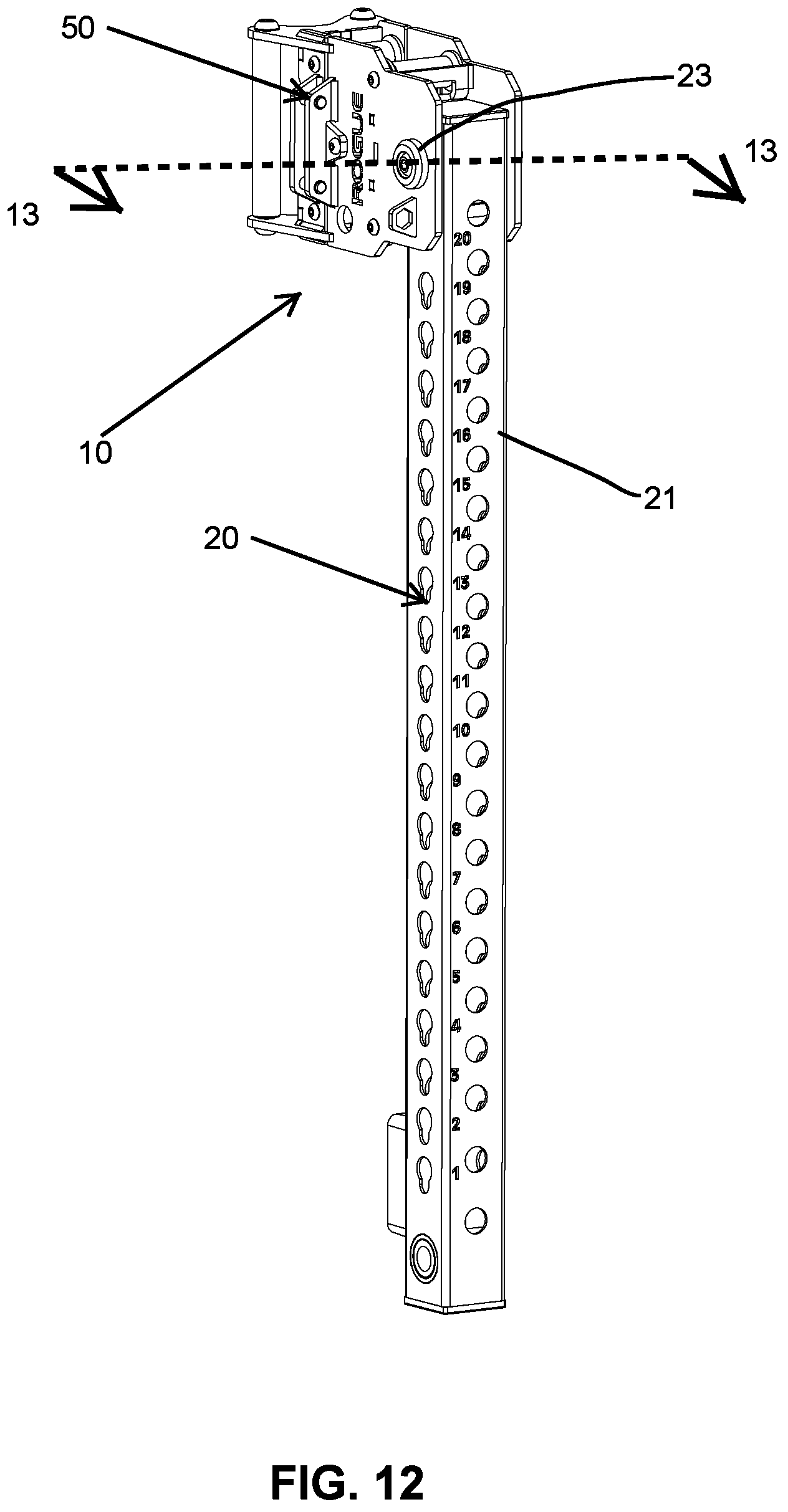 Patent US12311218 Figure 14 – Carriage assembly and weightlifting assembly including a carriage assembly