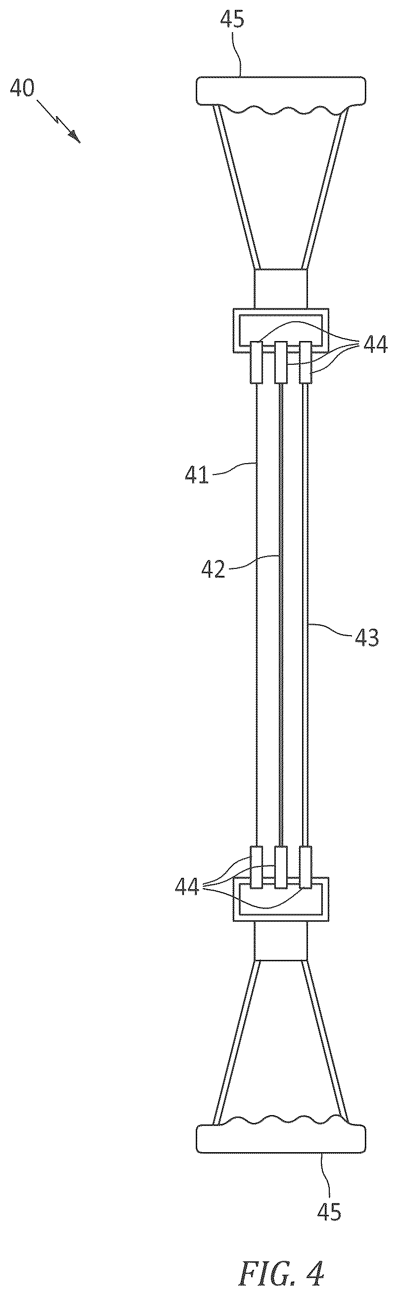 Patent US12311221 Figure 4 – Straddle door mount travel gym system
