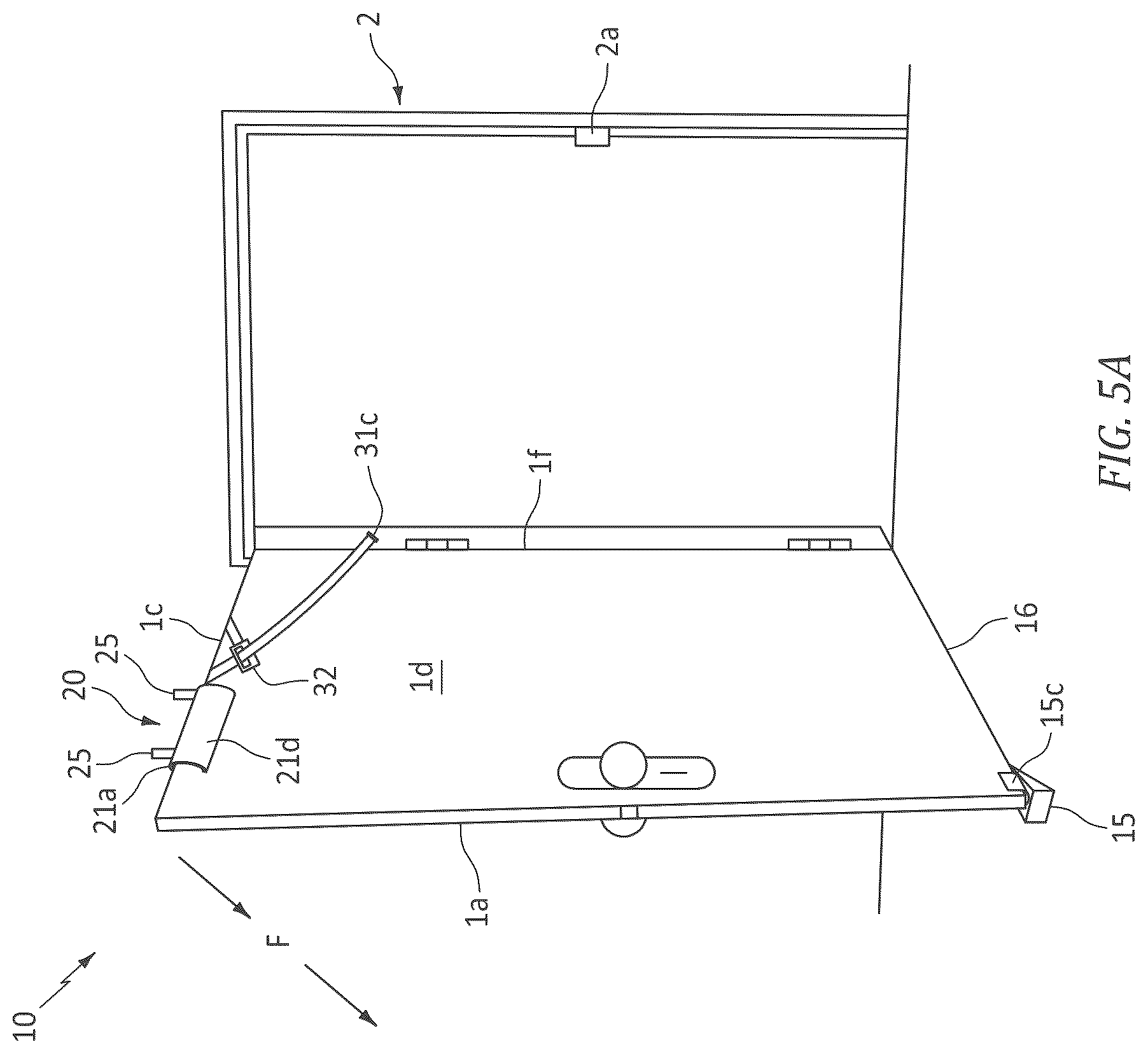 Patent US12311221 Figure 5 – Straddle door mount travel gym system