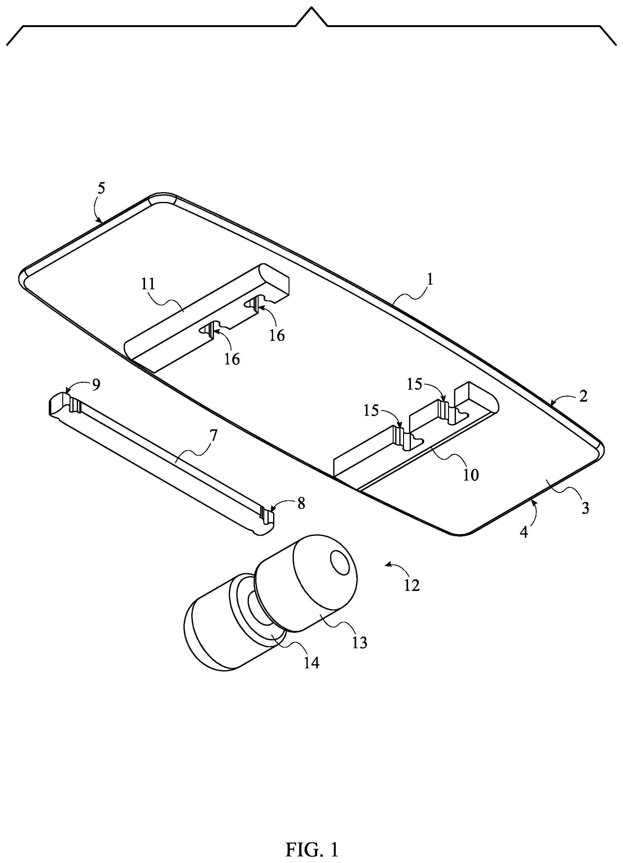 Patent US12311225 Figure 1 – Balance board with variable fore-and-aft adjustability