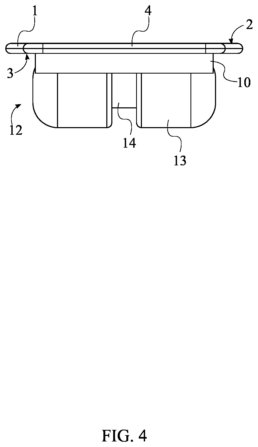 Patent US12311225 Figure 4 – Balance board with variable fore-and-aft adjustability