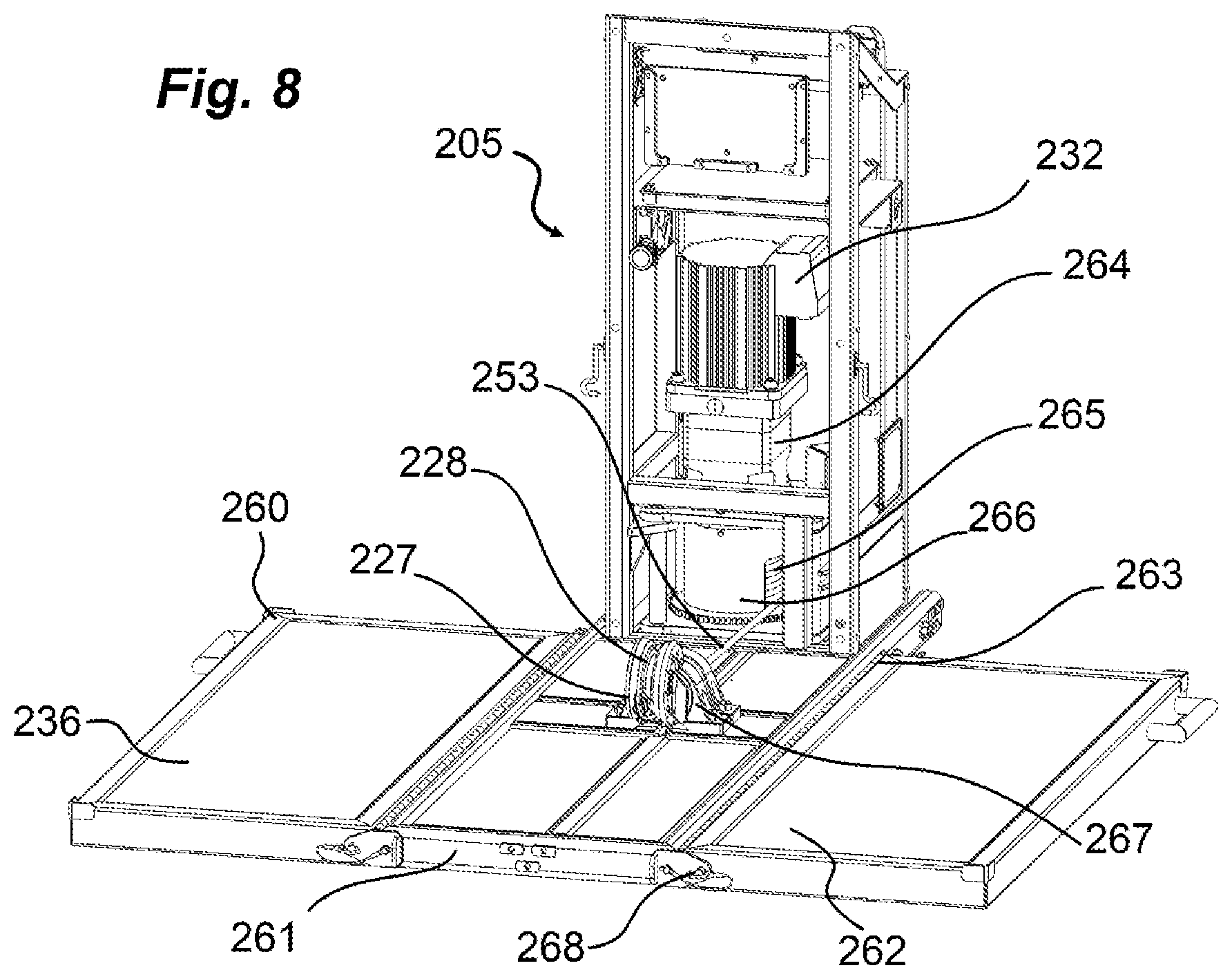 Patent US12311230 Figure 8 – Electromechanical exercise machine